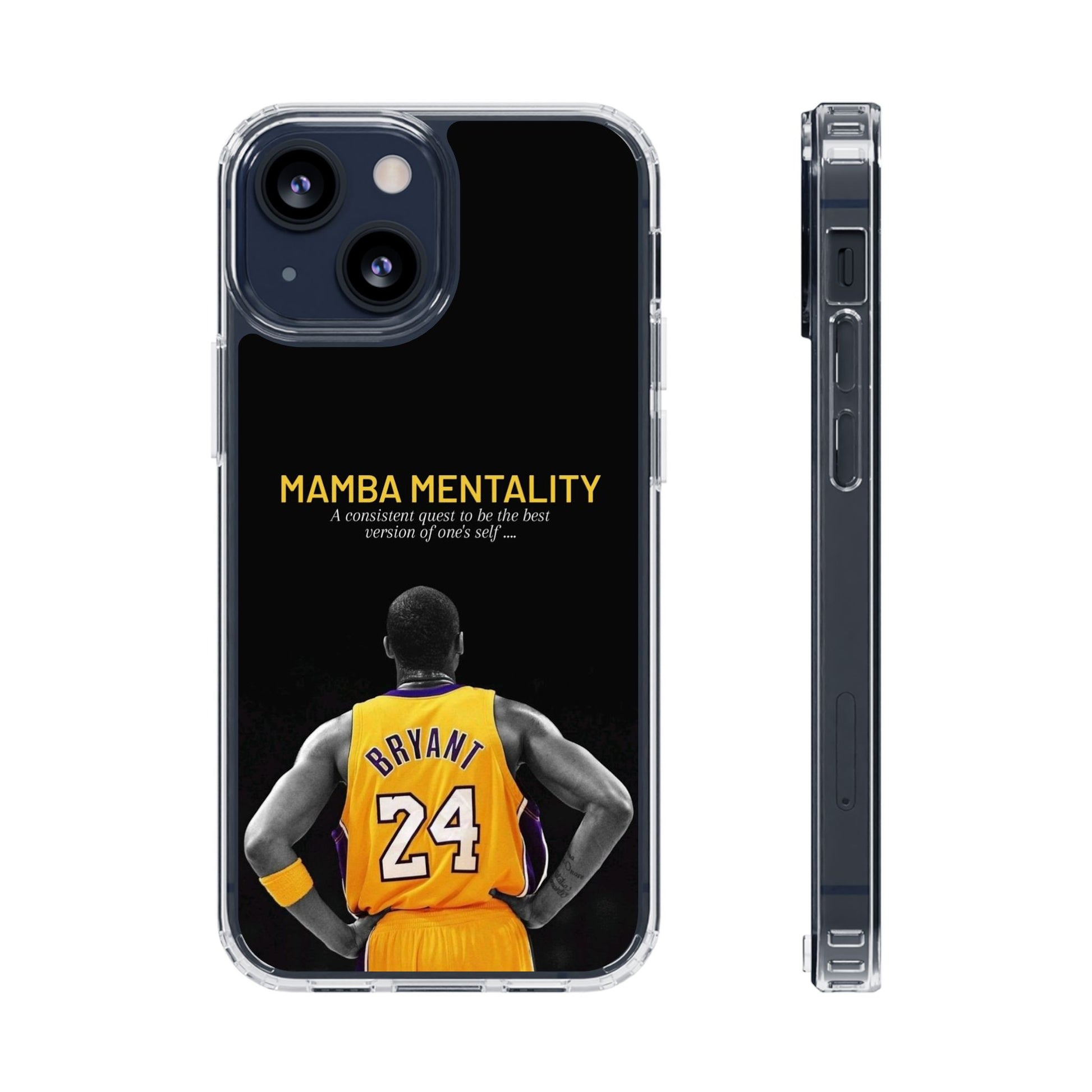 Kobe Mamba Mentality Basketball Inspired design Clear Phone Cases