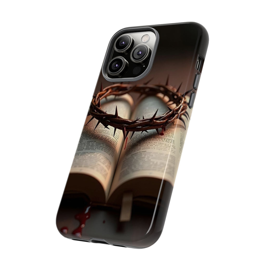Crown of Thorns and Bible Christian Tough Cases for iPhones, Samsung, and Pixel