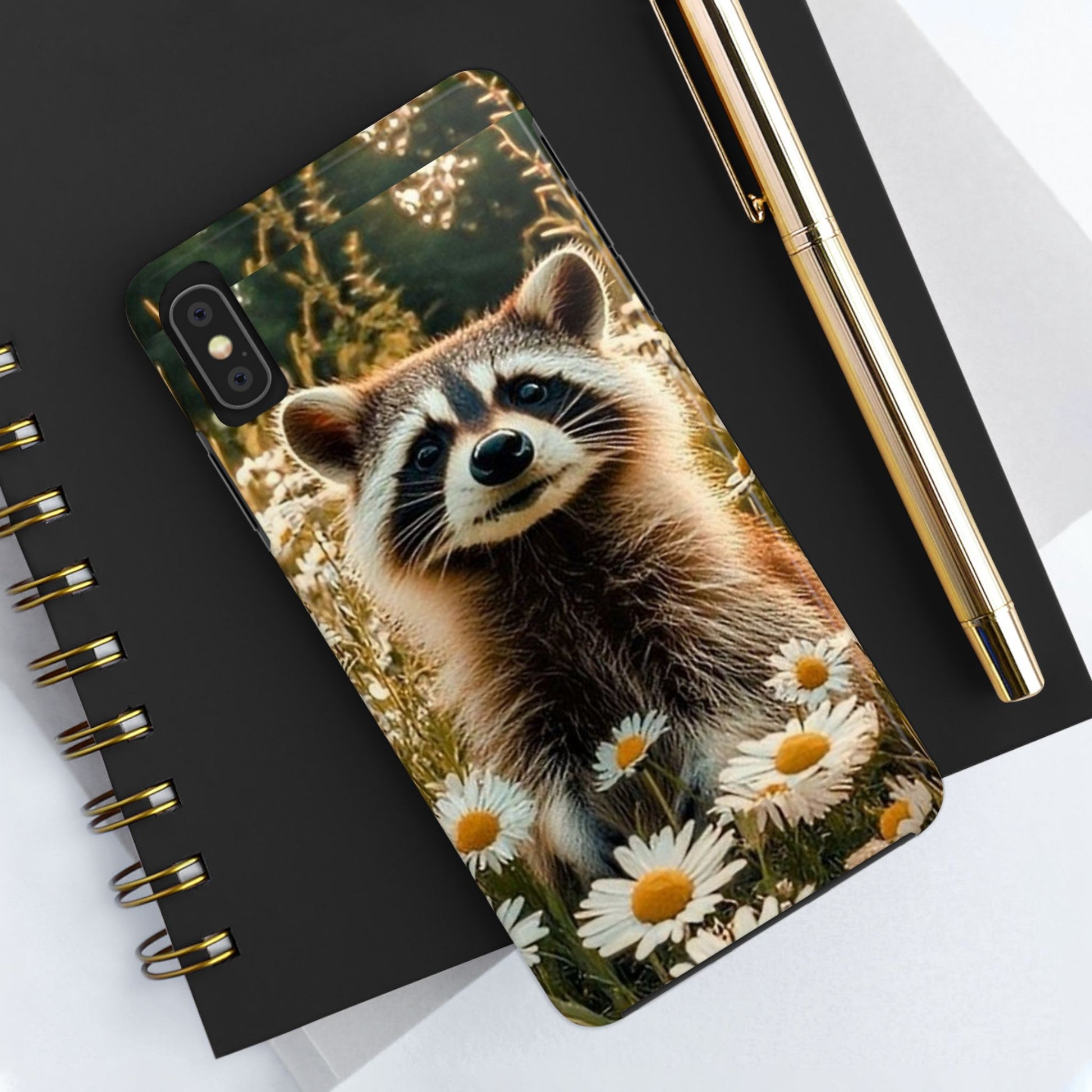 Cute Raccoon Theme Phone Cases for iPhones & Samsung Phones