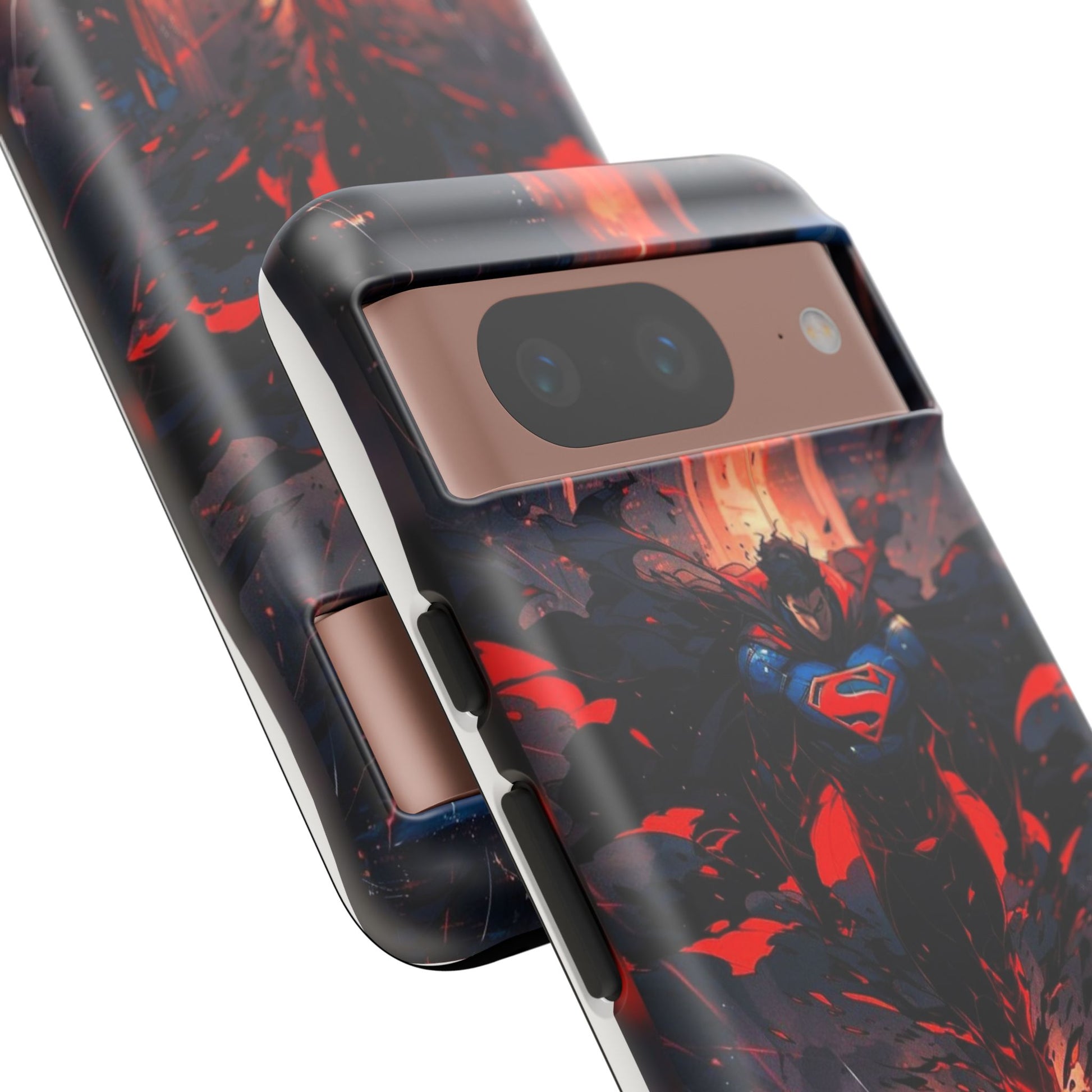 Anime Superman Tough Cases for iPhones, Samsung, and Pixel