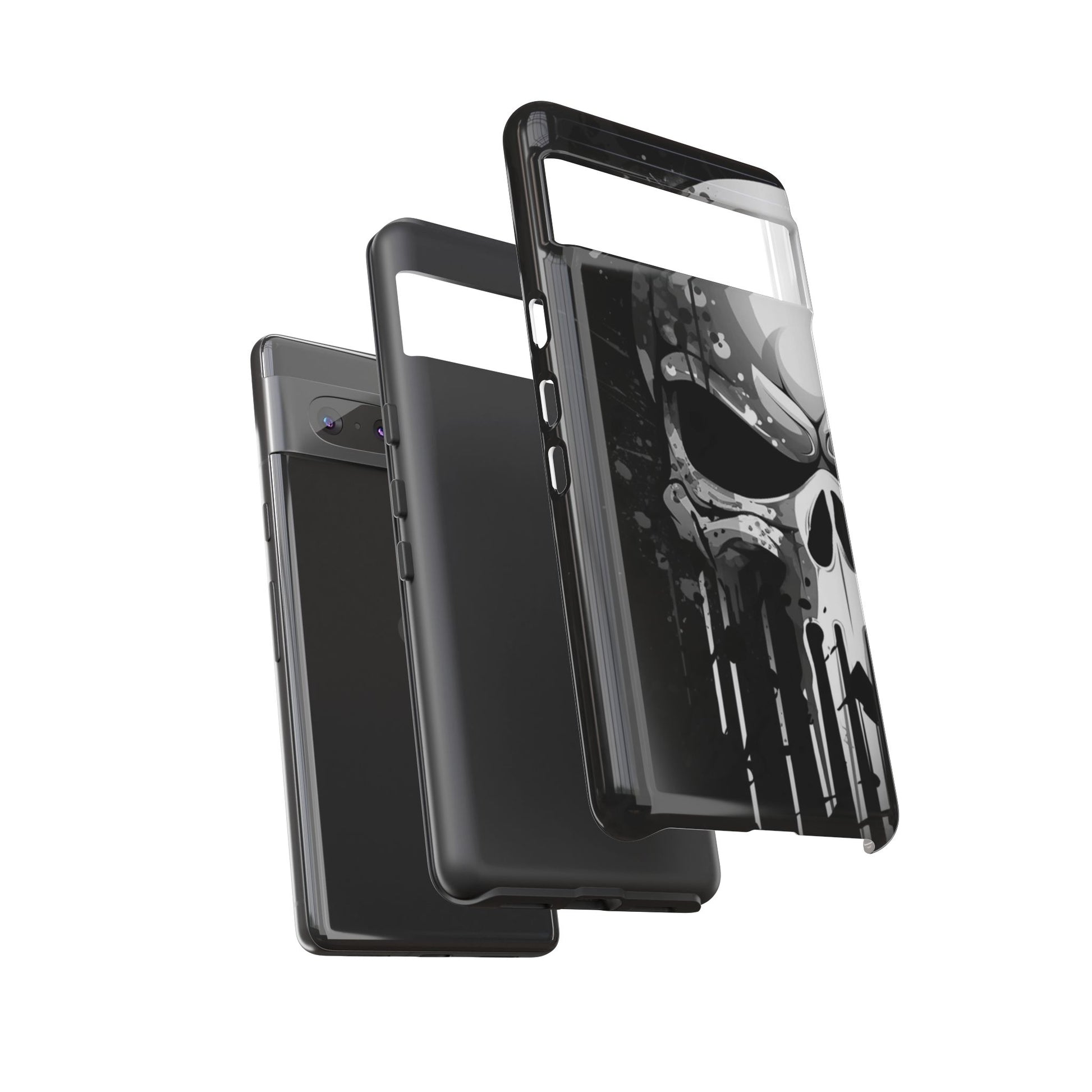 Punisher Skull Tough Cases for iPhones, Samsung, and Pixel