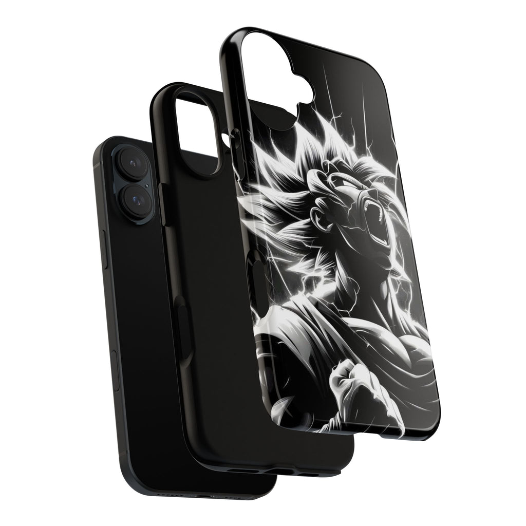 Anime Saiyan Rage Dragon ball Z Tough Cases for iPhones, Samsung, and Pixel