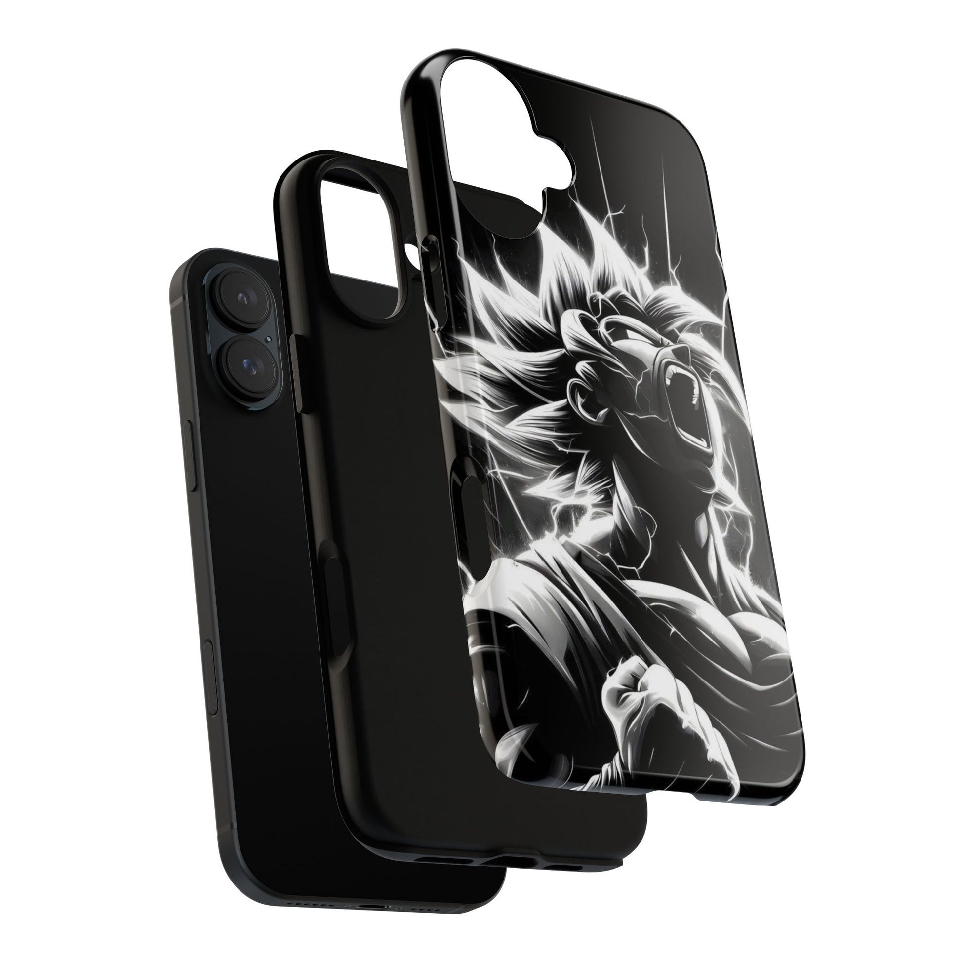Anime Saiyan Rage Dragon ball Z Tough Cases for iPhones, Samsung, and Pixel