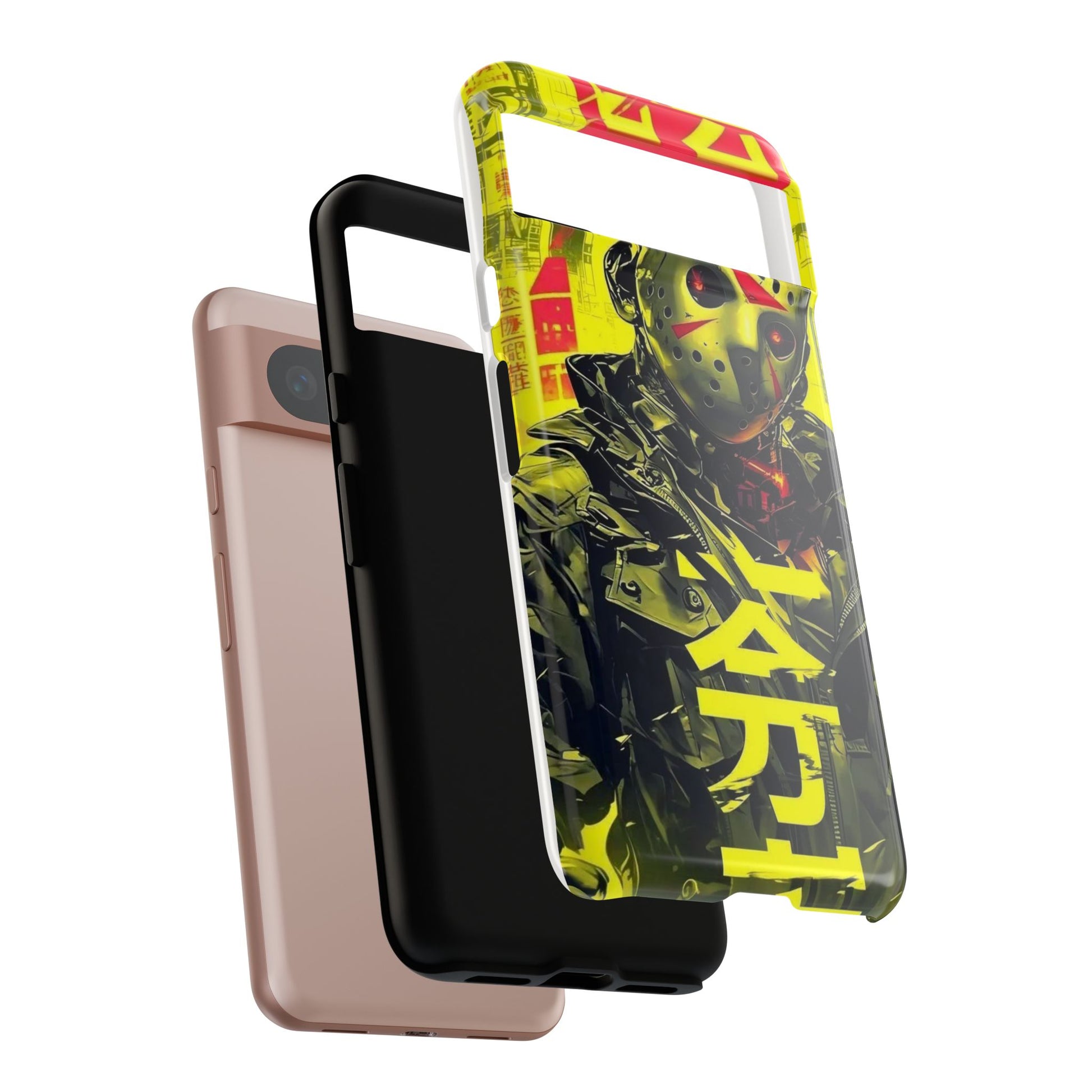 Cyberpunk X Jason Voorhees Tough Cases for iPhones, Samsung, and Pixel