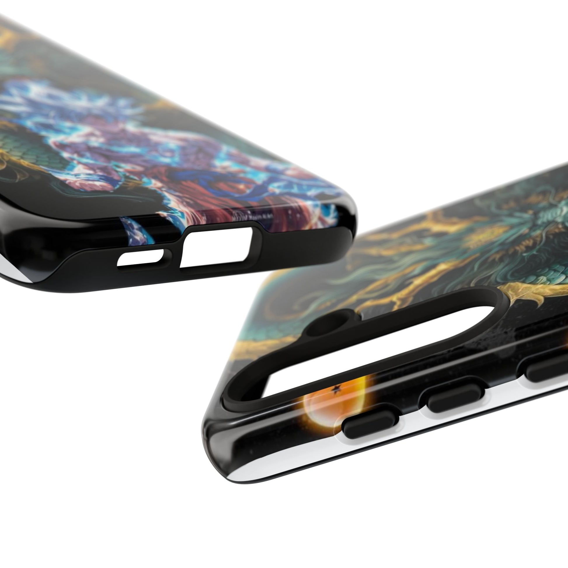 Anime Goku x Shenron Dragonball Z Tough Cases for iPhones, Samsung, and Pixel