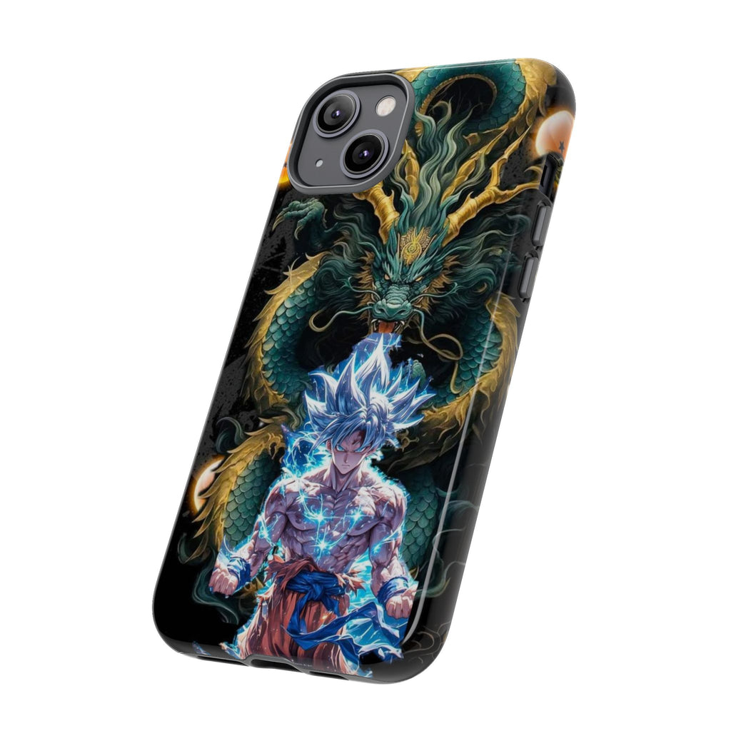 Anime Goku x Shenron Dragonball Z Tough Cases for iPhones, Samsung, and Pixel