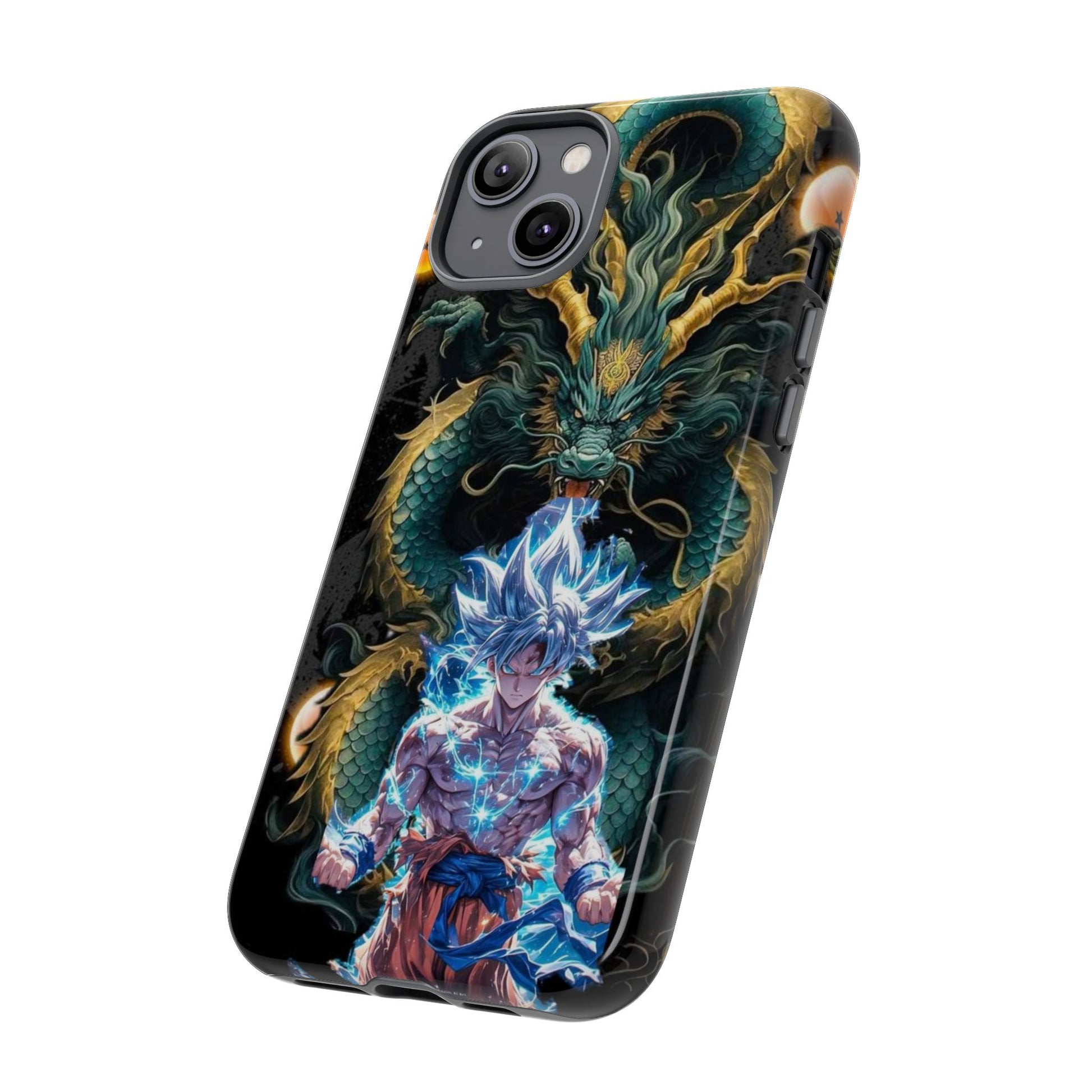 Anime Goku x Shenron Dragonball Z Tough Cases for iPhones, Samsung, and Pixel