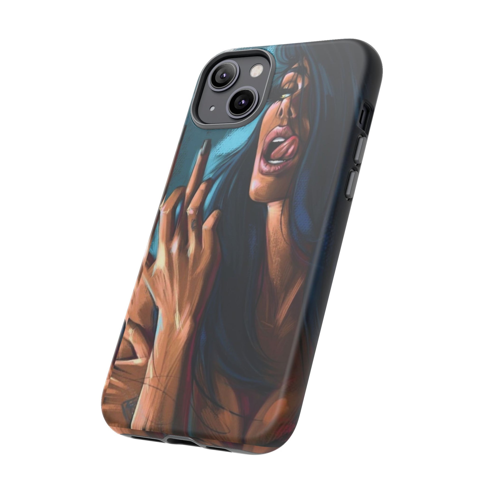 Tough Girl Theme Urban Design Cases for iPhones, Samsung, and Pixel