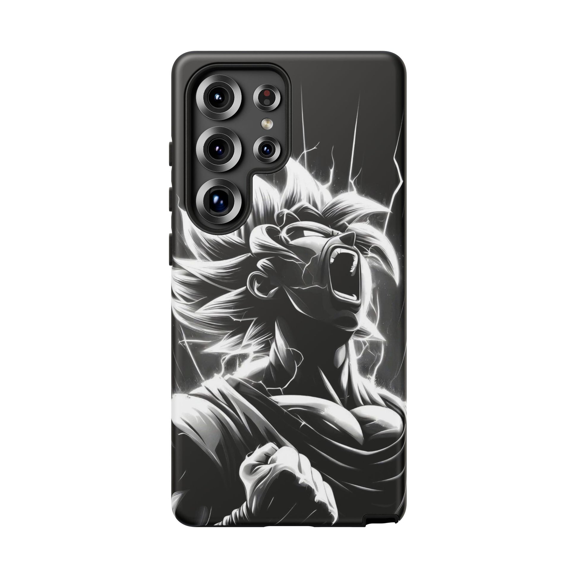 Anime Saiyan Rage Dragon ball Z Tough Cases for iPhones, Samsung, and Pixel