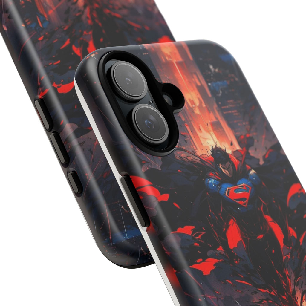 Anime Superman Tough Cases for iPhones, Samsung, and Pixel