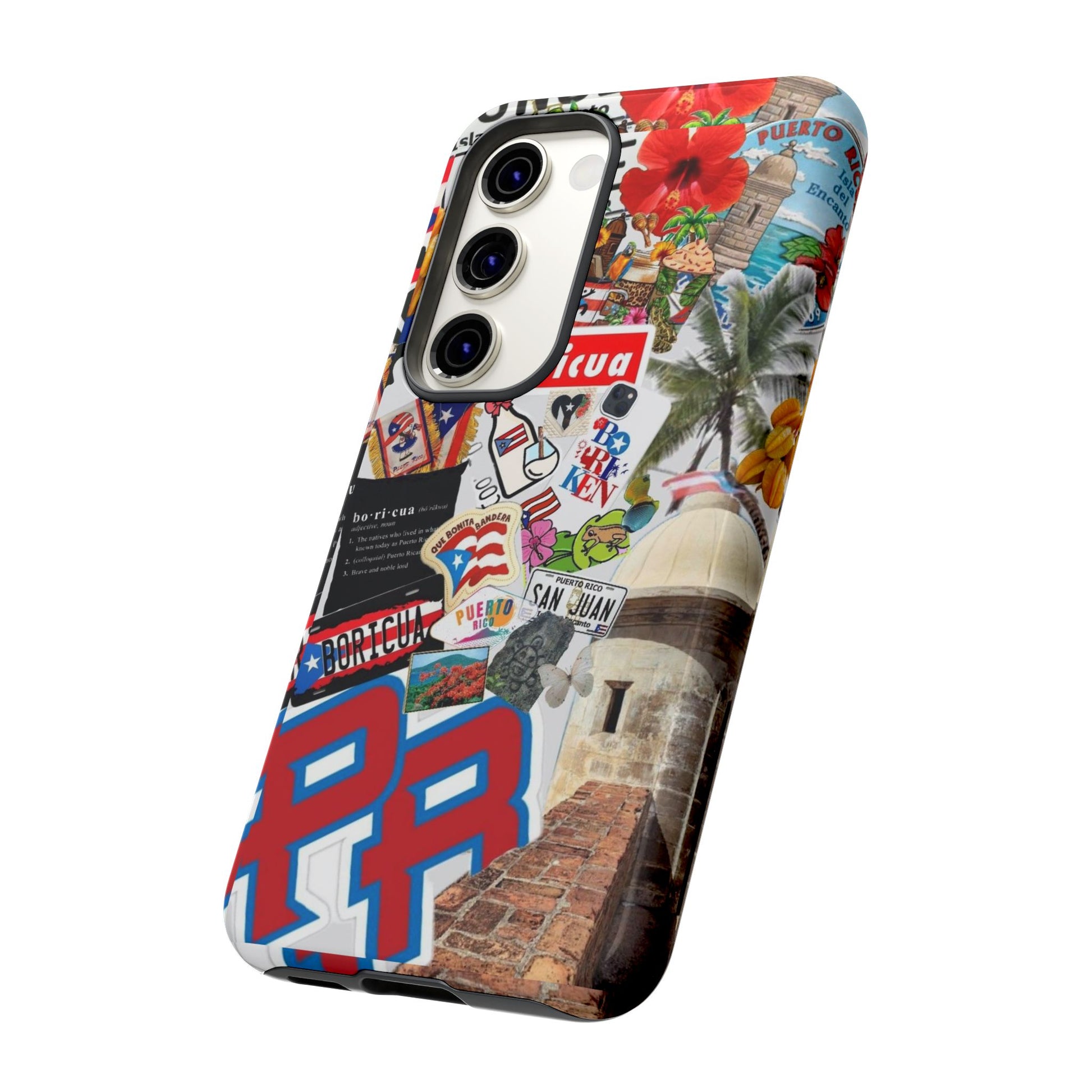Puerto Rico Boricua Art Tough Cases for iPhones, Samsung, and Pixel