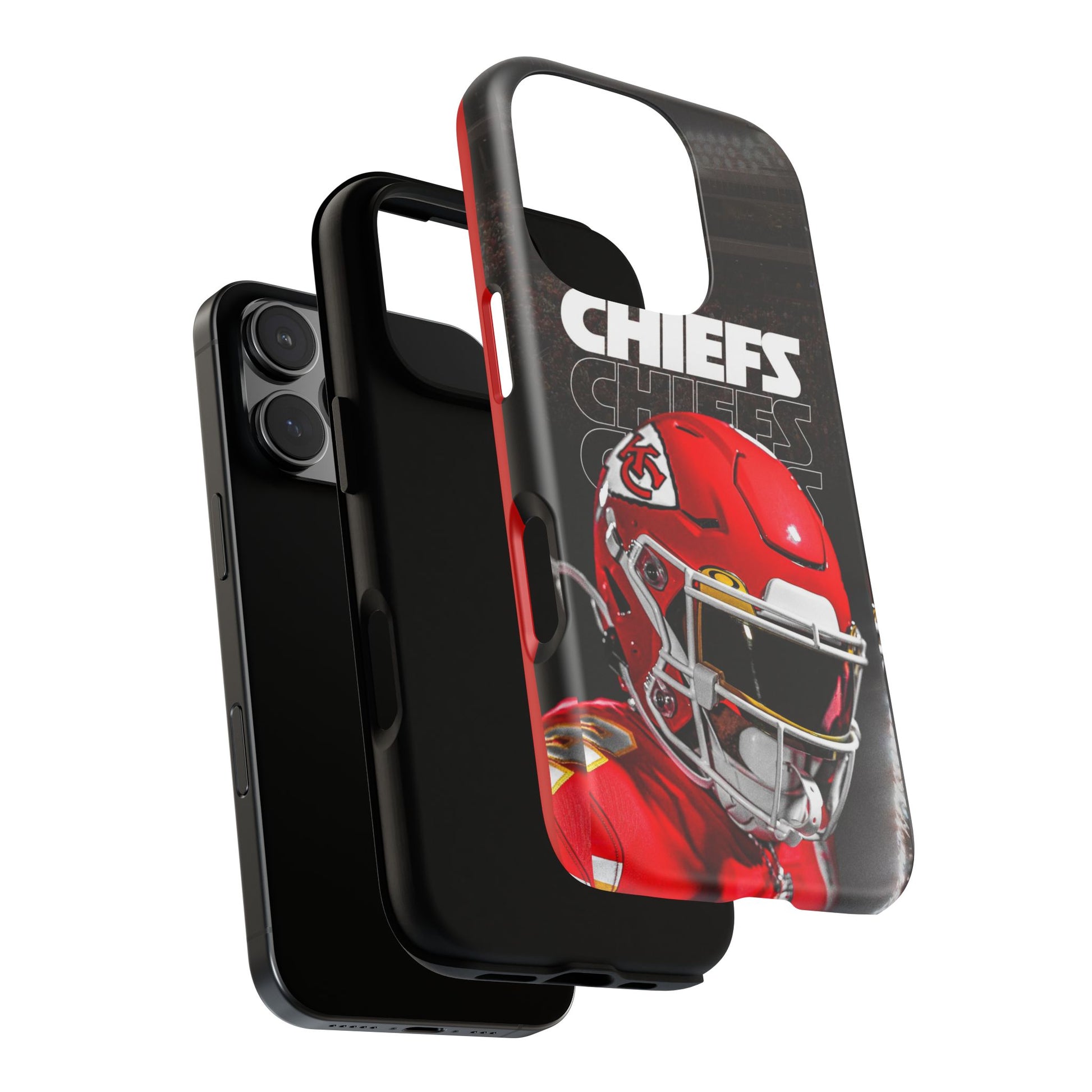 Kansas City Chiefs Football Helmet Logo Tough Cases for iPhones, Samsung, and Pixel