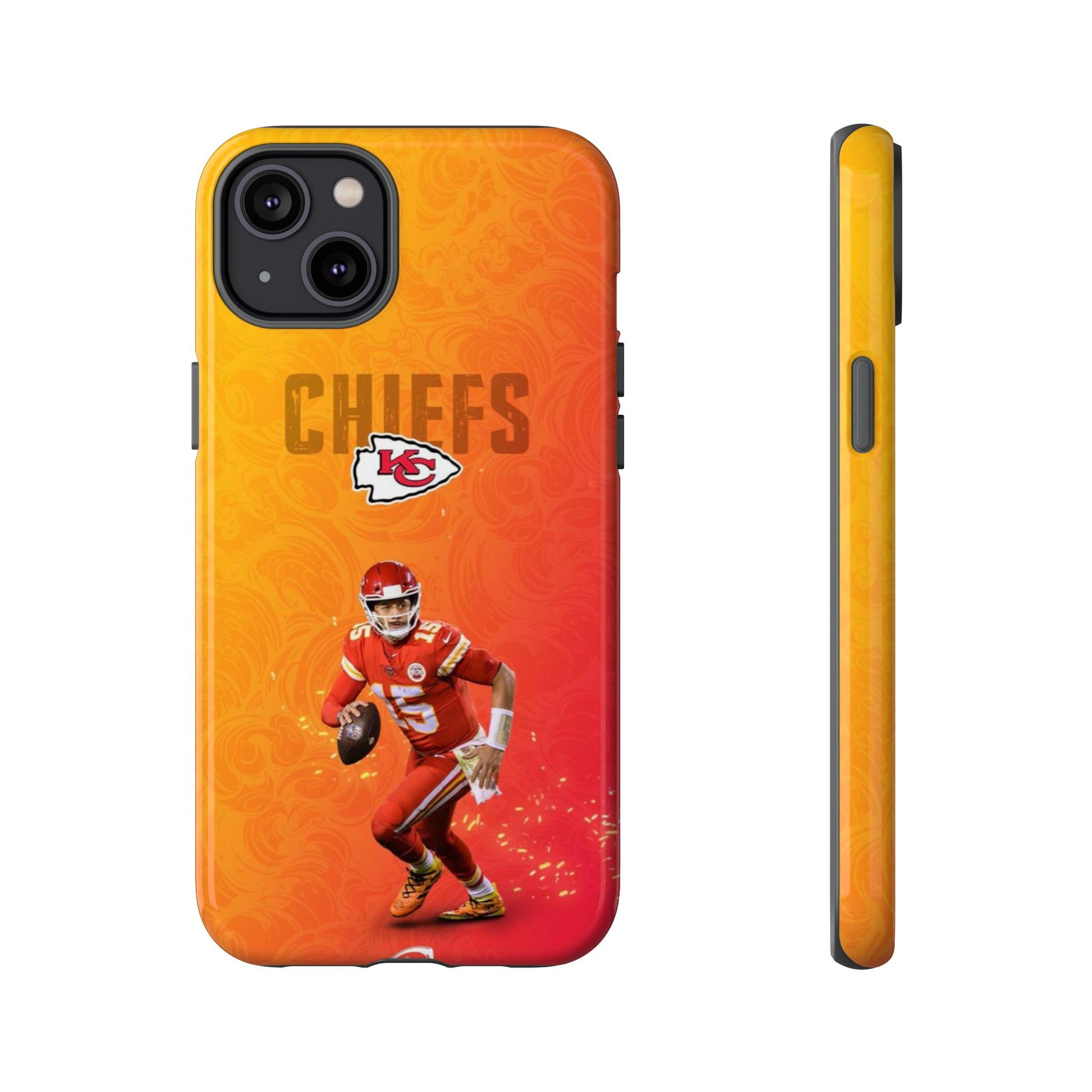 Kansas City Chiefs Patrick Mahomes Football Tough Cases for iPhones, Samsung, and Pixel