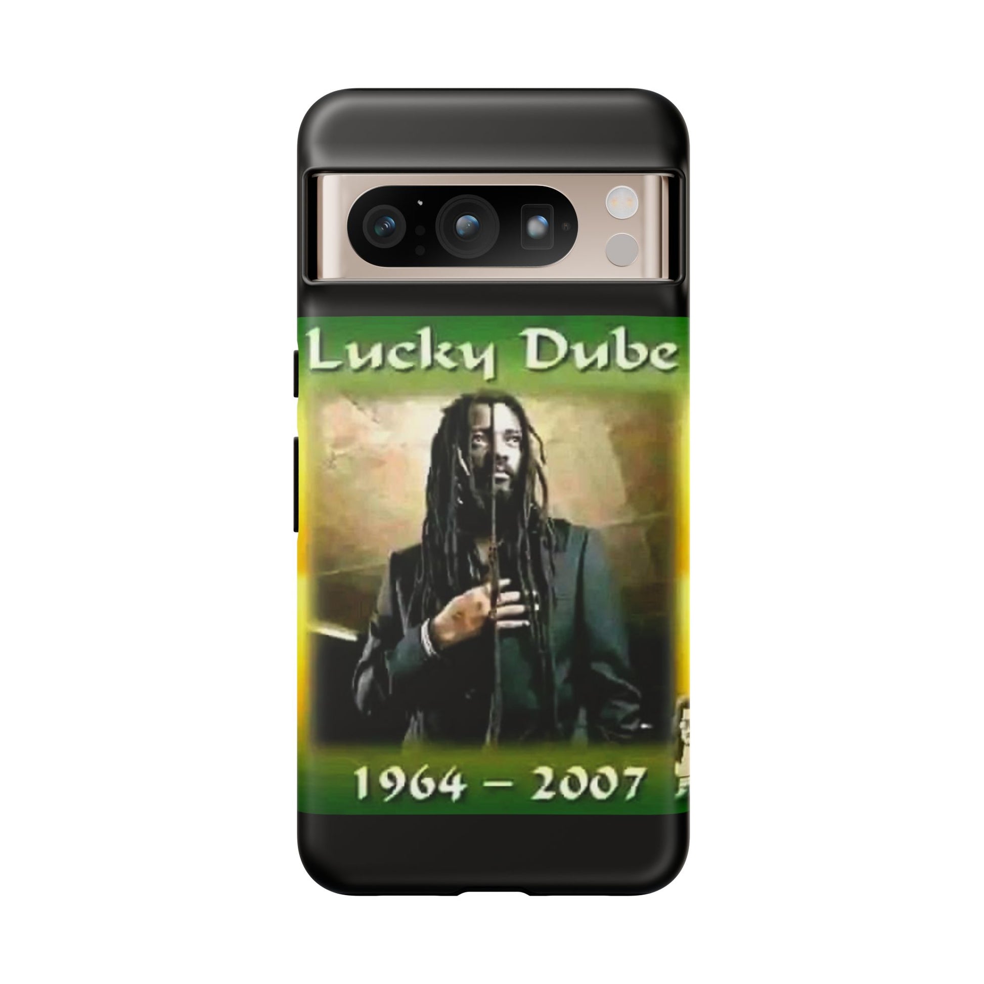 Lucky Dube Tough Cases for iPhones, Samsung, and Pixel