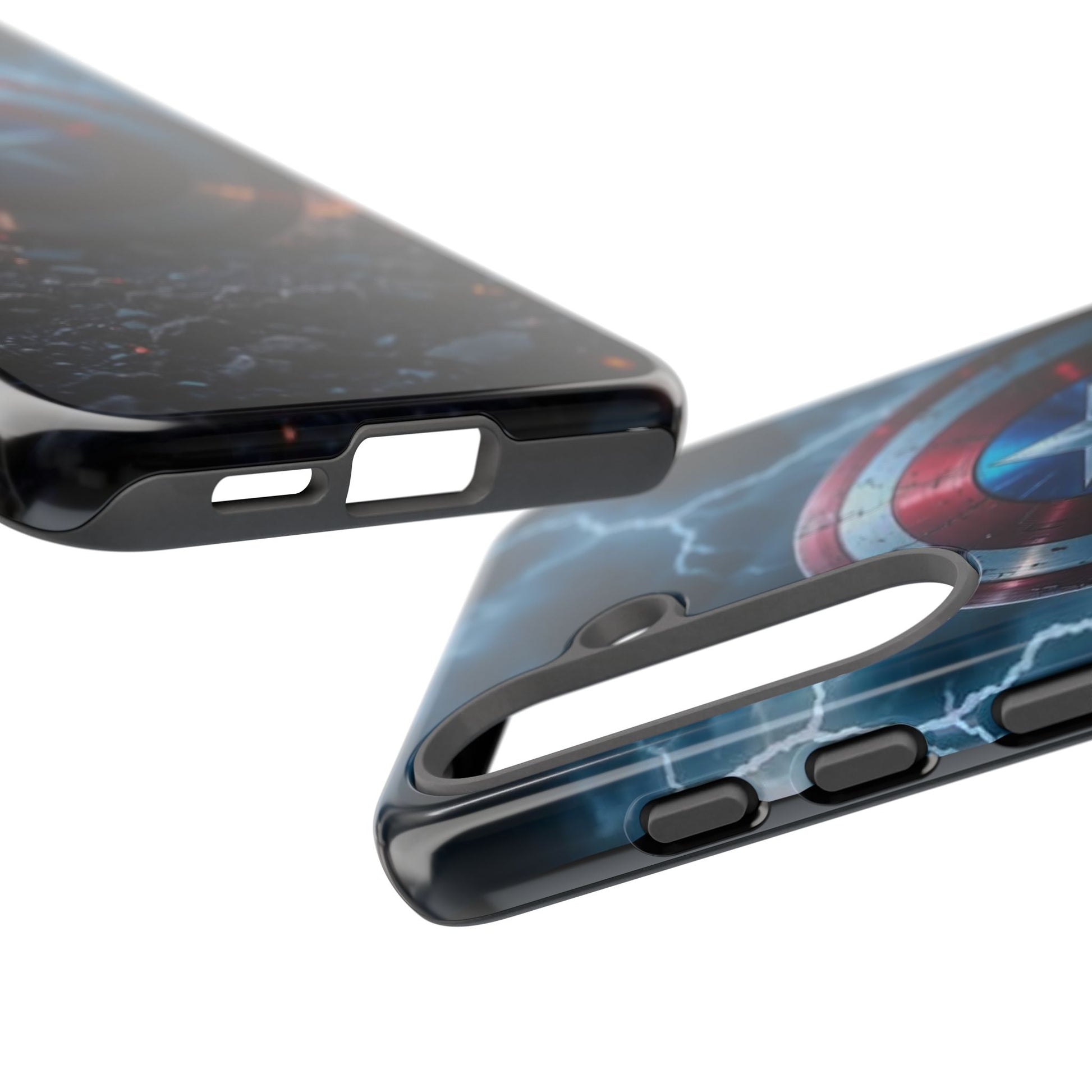 Captain America Shield Tough Cases for iPhones, Samsung, and Pixel