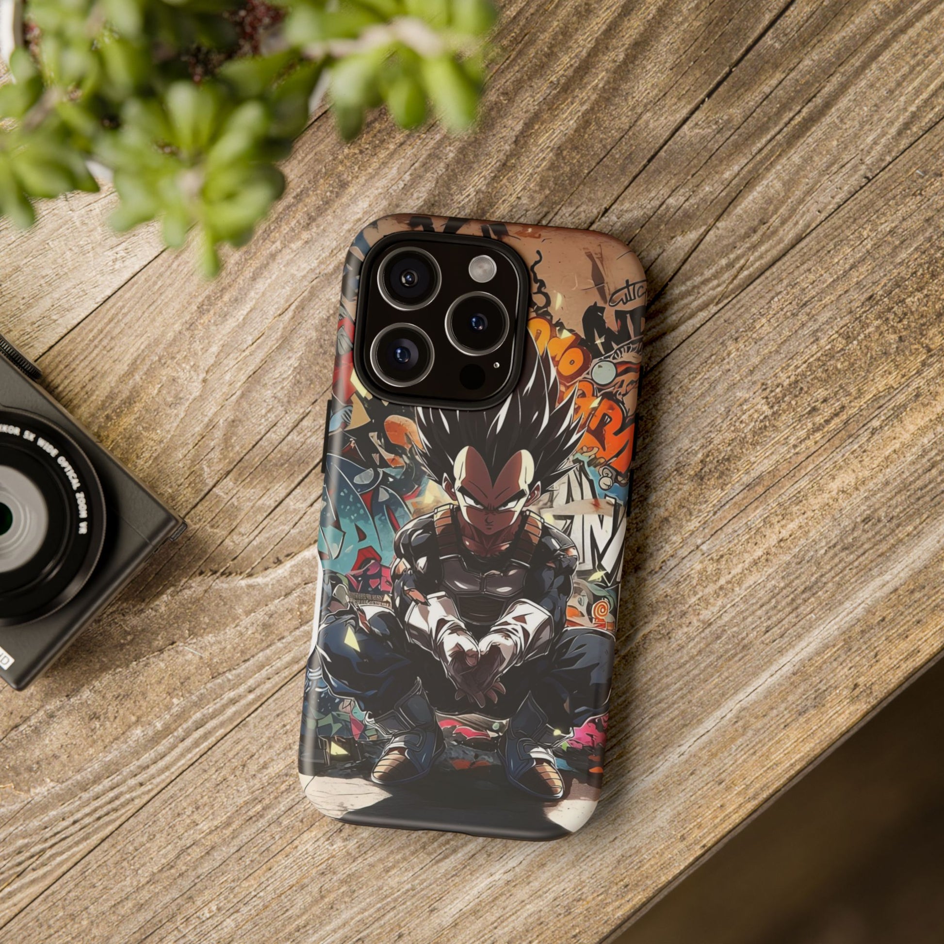Anime Vegeta Dragon ball Z Tough Cases for iPhones, Samsung, and Pixel