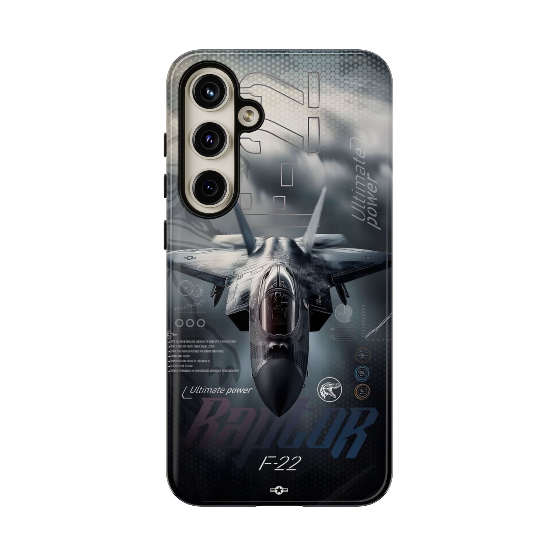 F-22 Raptor Fighter Jet Tough Cases for iPhones, Samsung, and Pixel