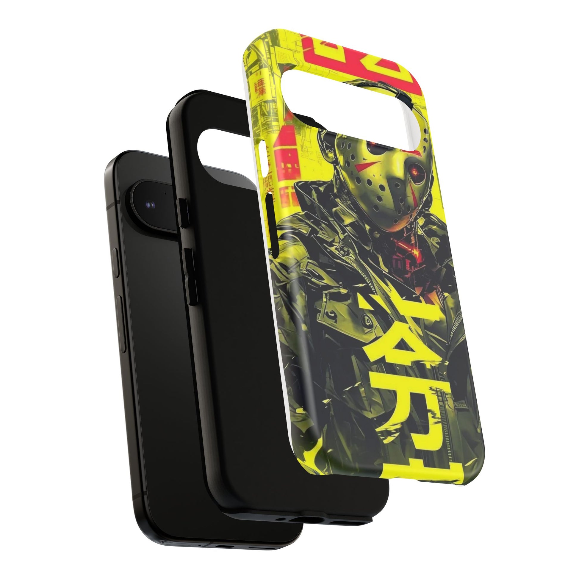 Cyberpunk X Jason Voorhees Tough Cases for iPhones, Samsung, and Pixel