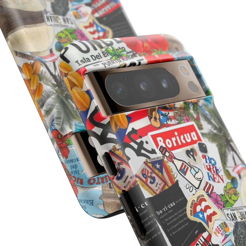 Puerto Rico Boricua Art Tough Cases for iPhones, Samsung, and Pixel