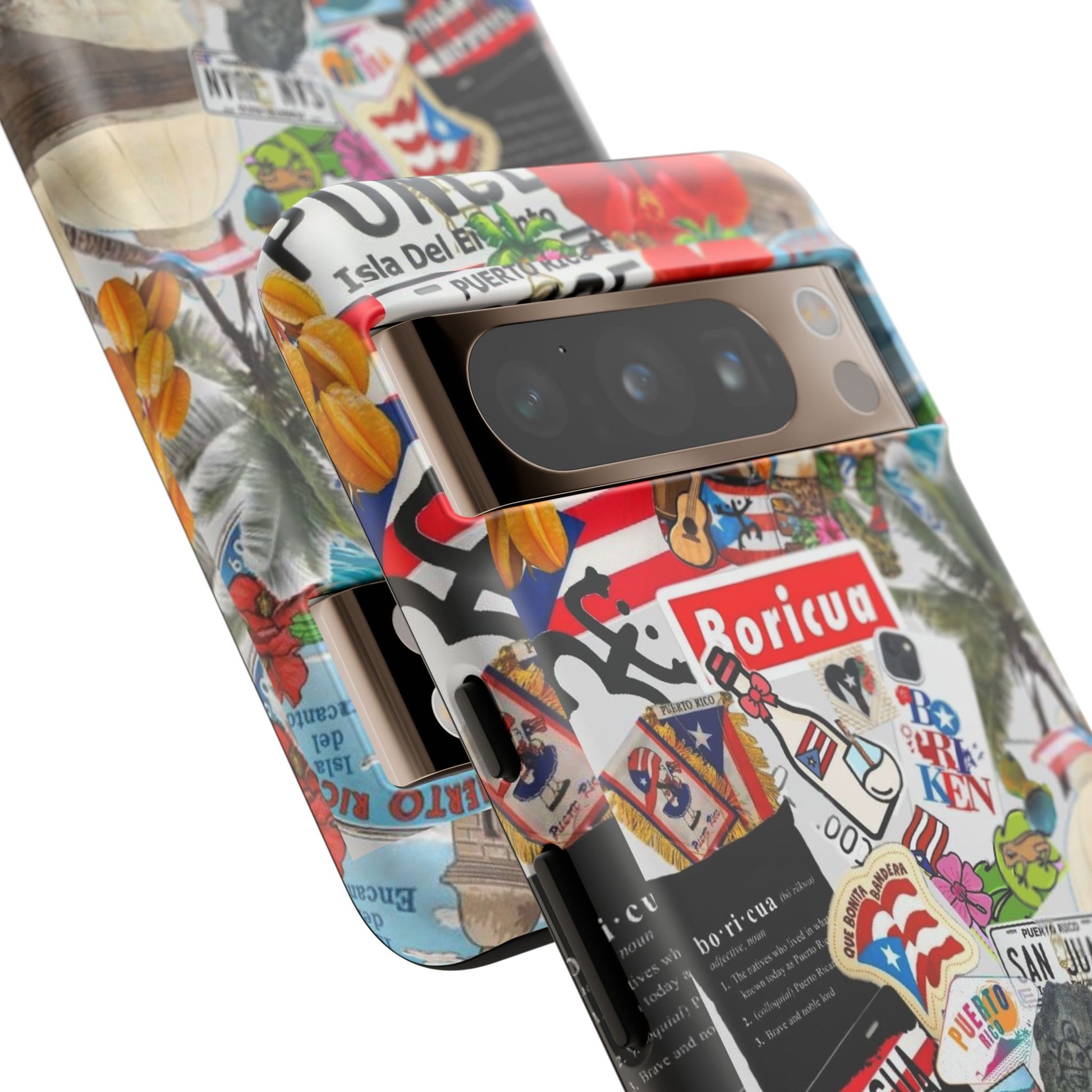 Puerto Rico Boricua Art Tough Cases for iPhones, Samsung, and Pixel