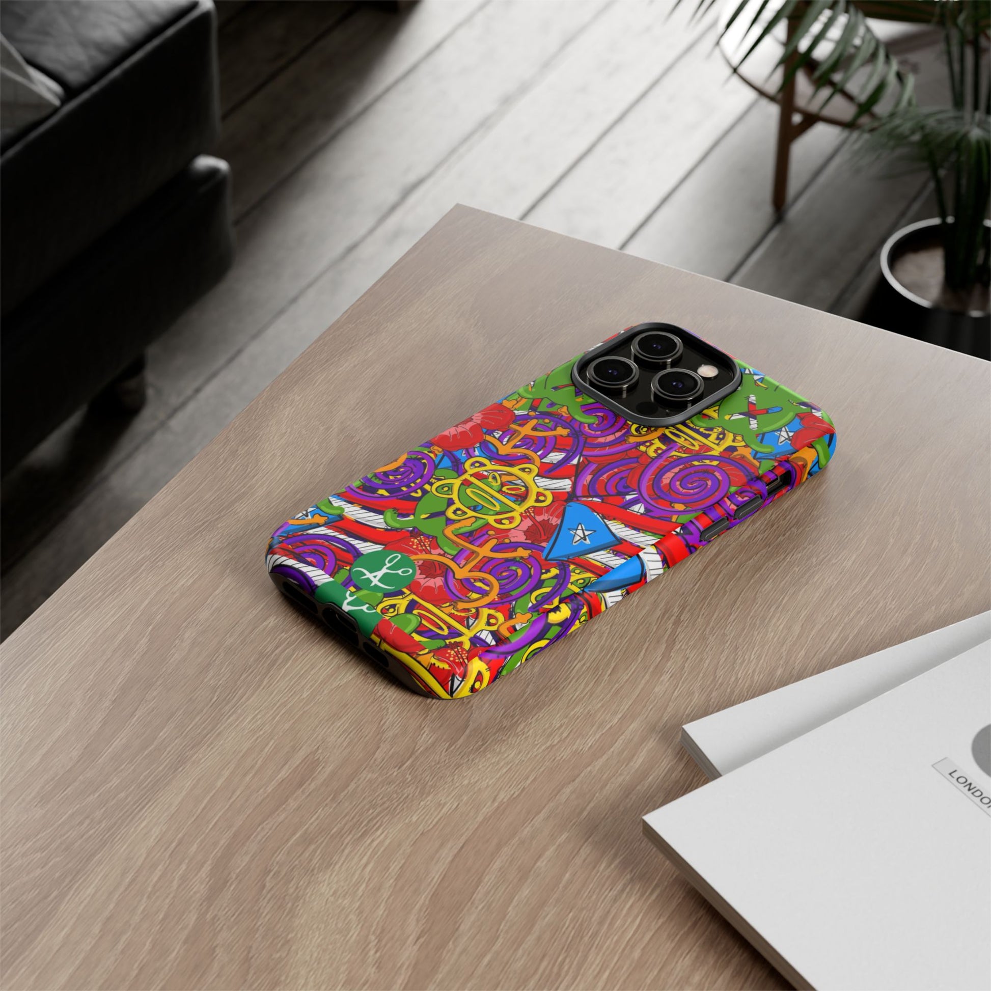Puerto Rico Taino Tribal Art Tough Cases for iPhones, Samsung, and Pixel