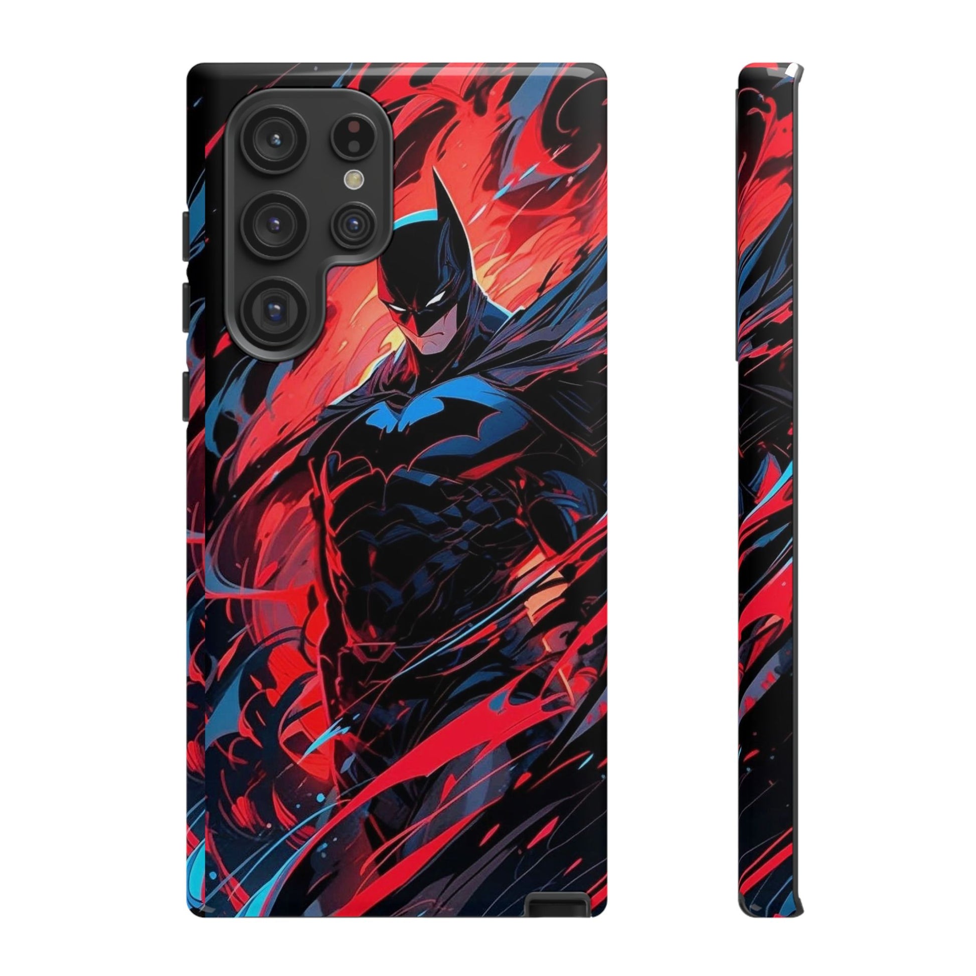 The Dark Knight Batman Art Tough Cases for iPhones, Samsung, and Pixel