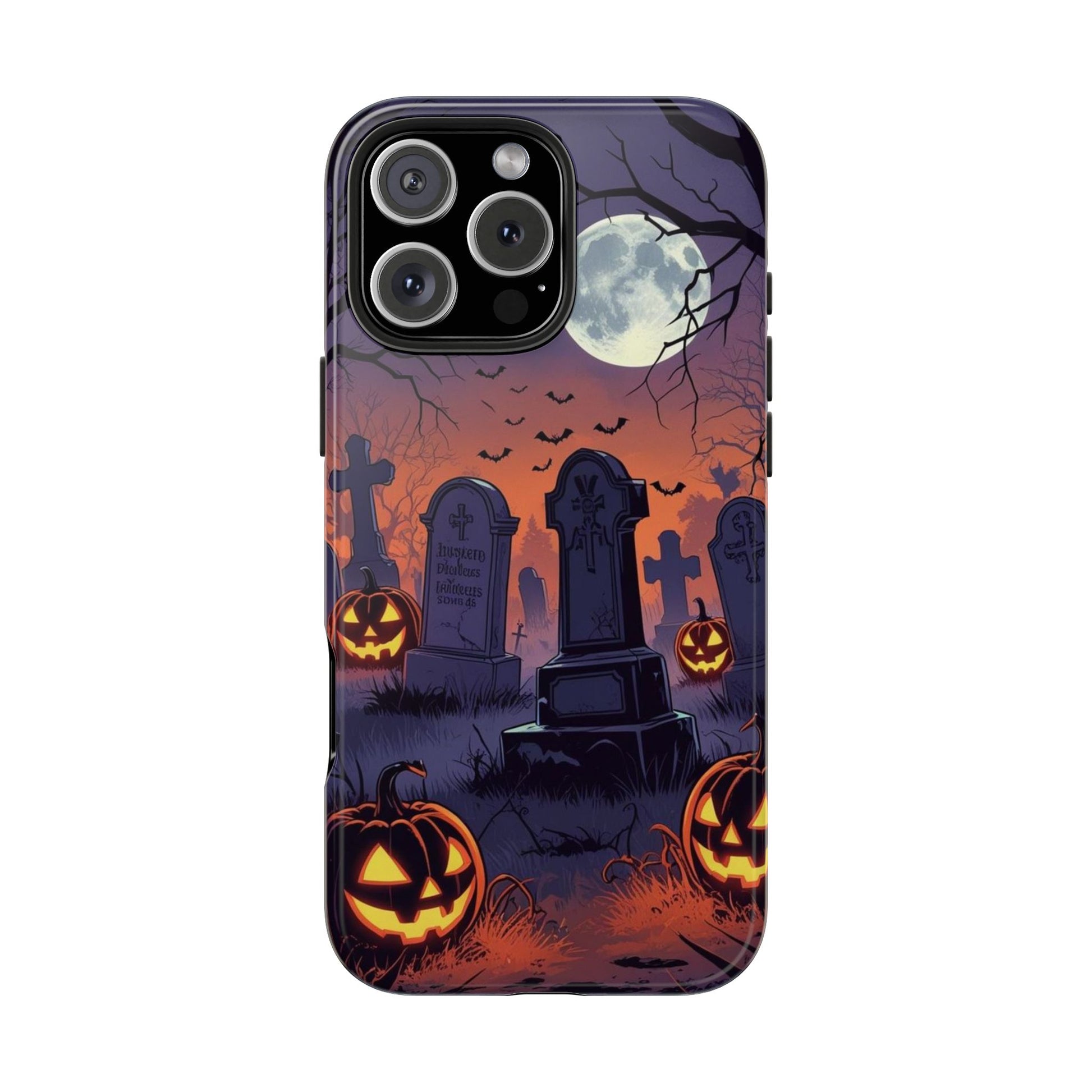 Graveyard Halloween Theme Phone Cases for iPhones & Samsung Phones