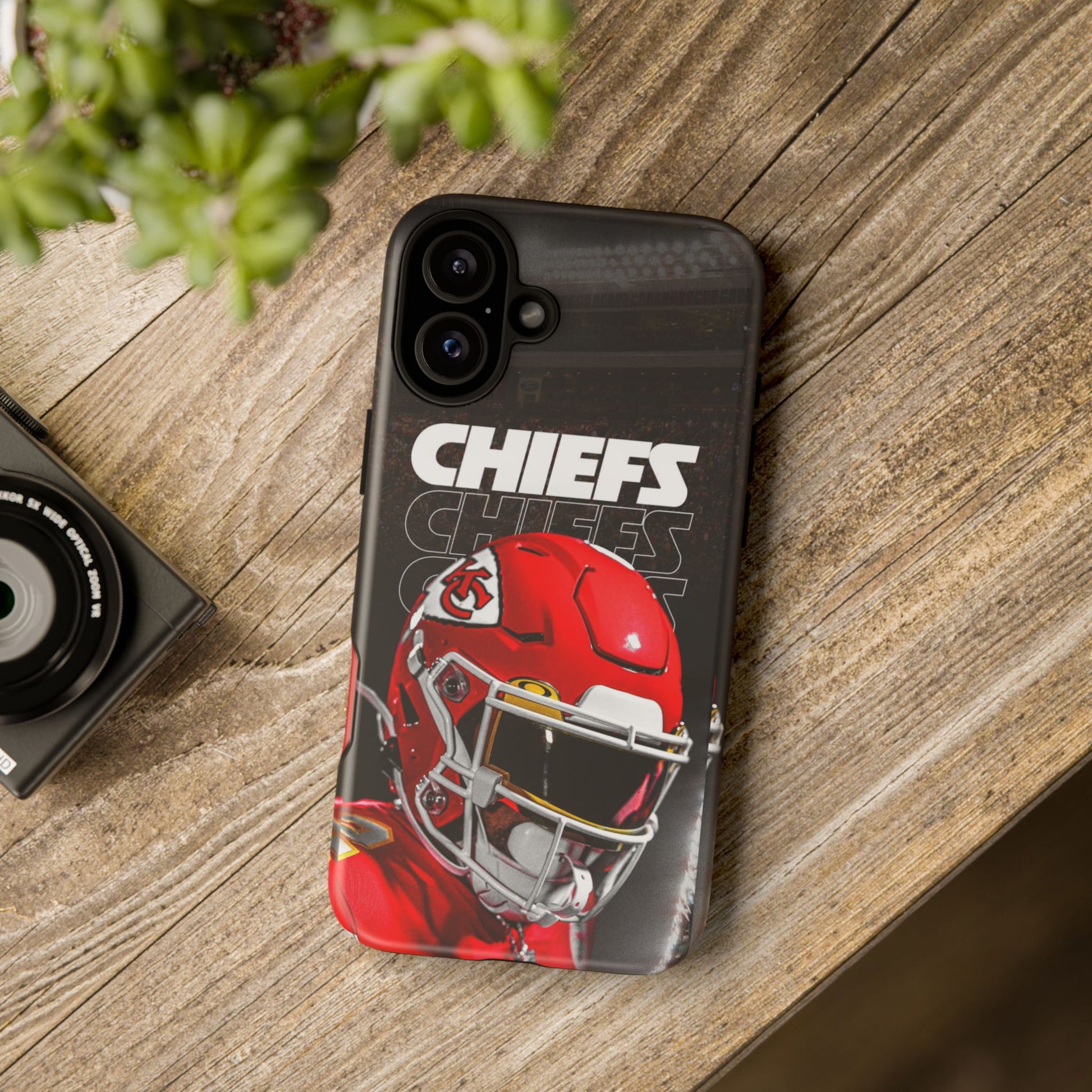 Kansas City Chiefs Football Helmet Logo Tough Cases for iPhones, Samsung, and Pixel
