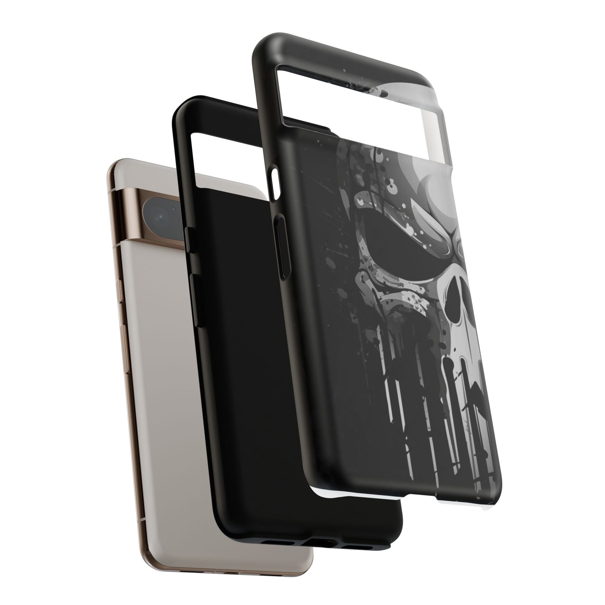 Punisher Skull Tough Cases for iPhones, Samsung, and Pixel