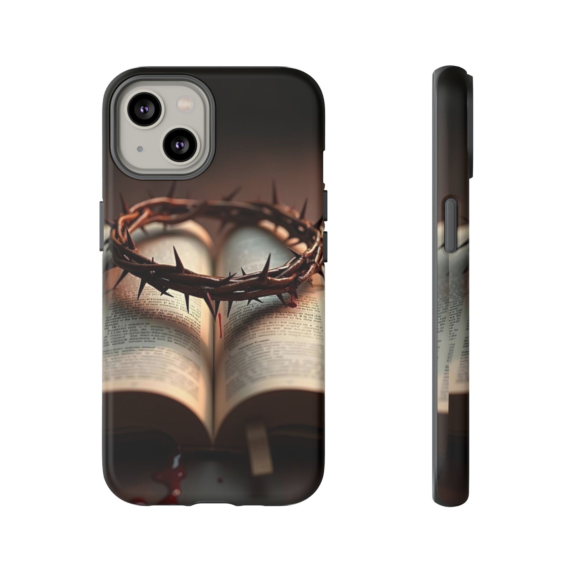 Crown of Thorns and Bible Christian Tough Cases for iPhones, Samsung, and Pixel
