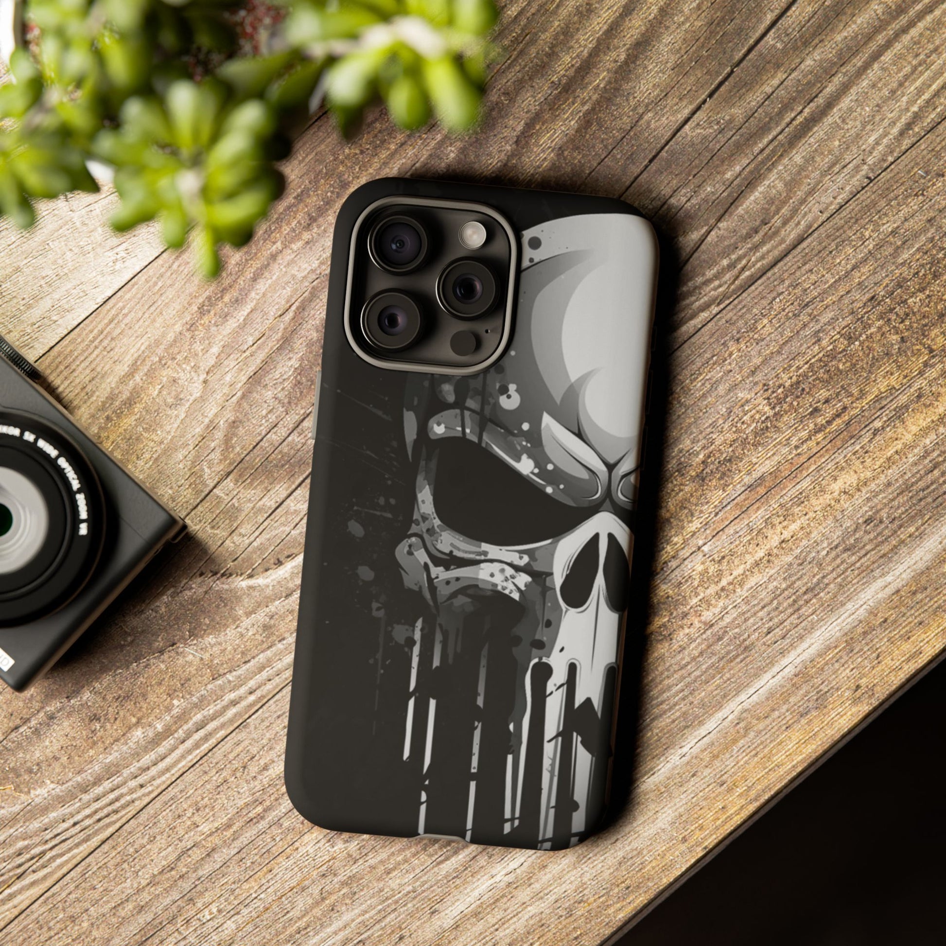 Punisher Skull Tough Cases for iPhones, Samsung, and Pixel