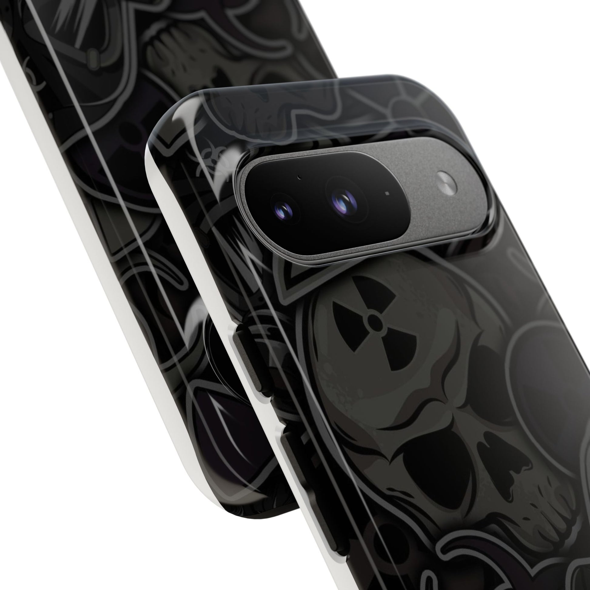 Tough Cases Phone Case, Edgy Skull Design Phone Cover, Gothic Cell Phone Shell