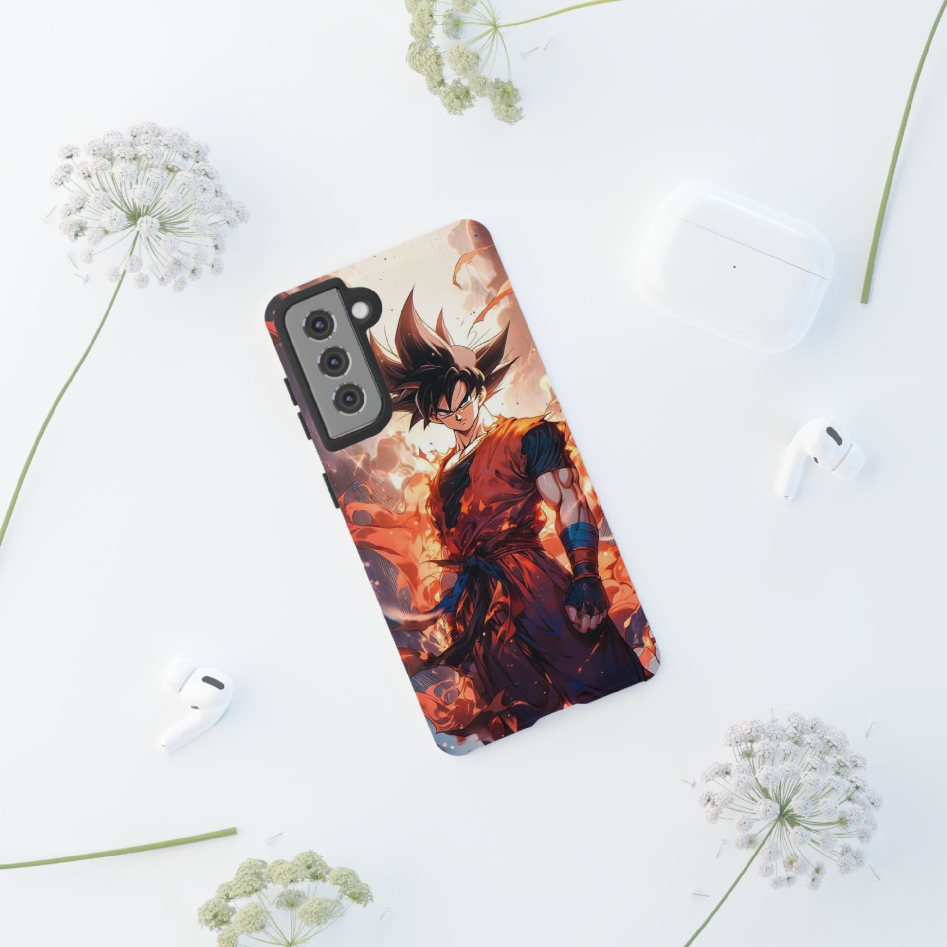 Anime Manga Dragon Ball Z Goku Tough Cases for iPhones, Samsung, and Pixel