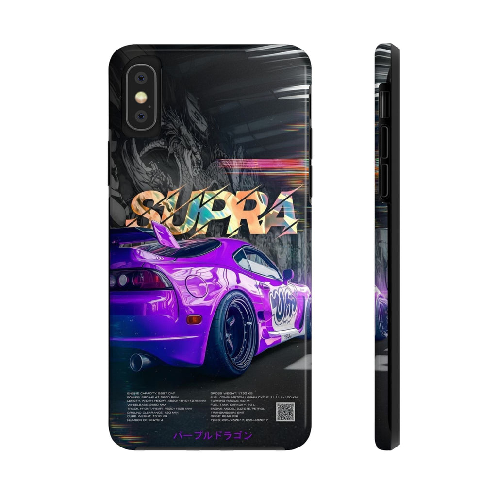 Purple Toyota Supra Tough Phone Cases for Iphones & Samsung Phones Durable