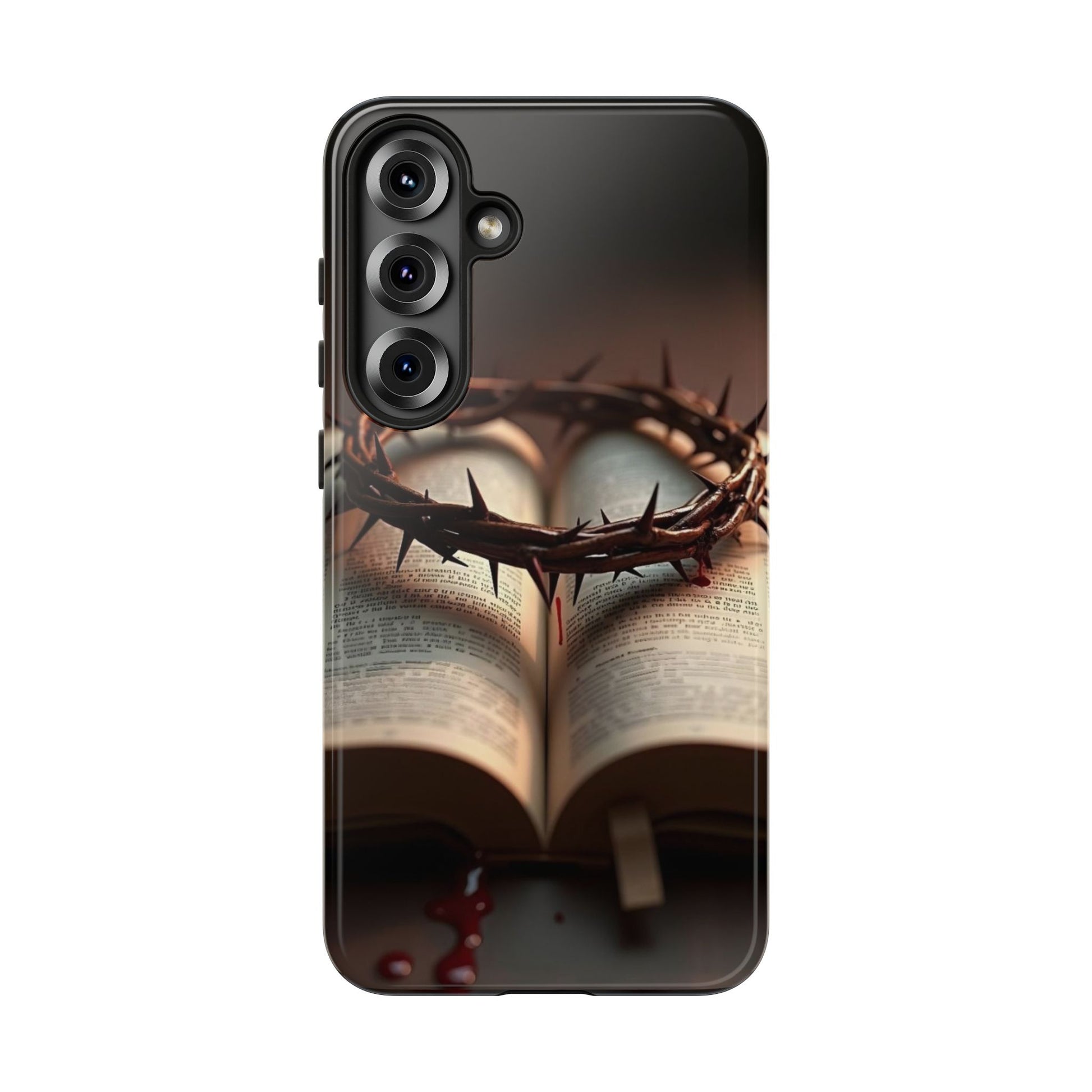 Crown of Thorns and Bible Christian Tough Cases for iPhones, Samsung, and Pixel