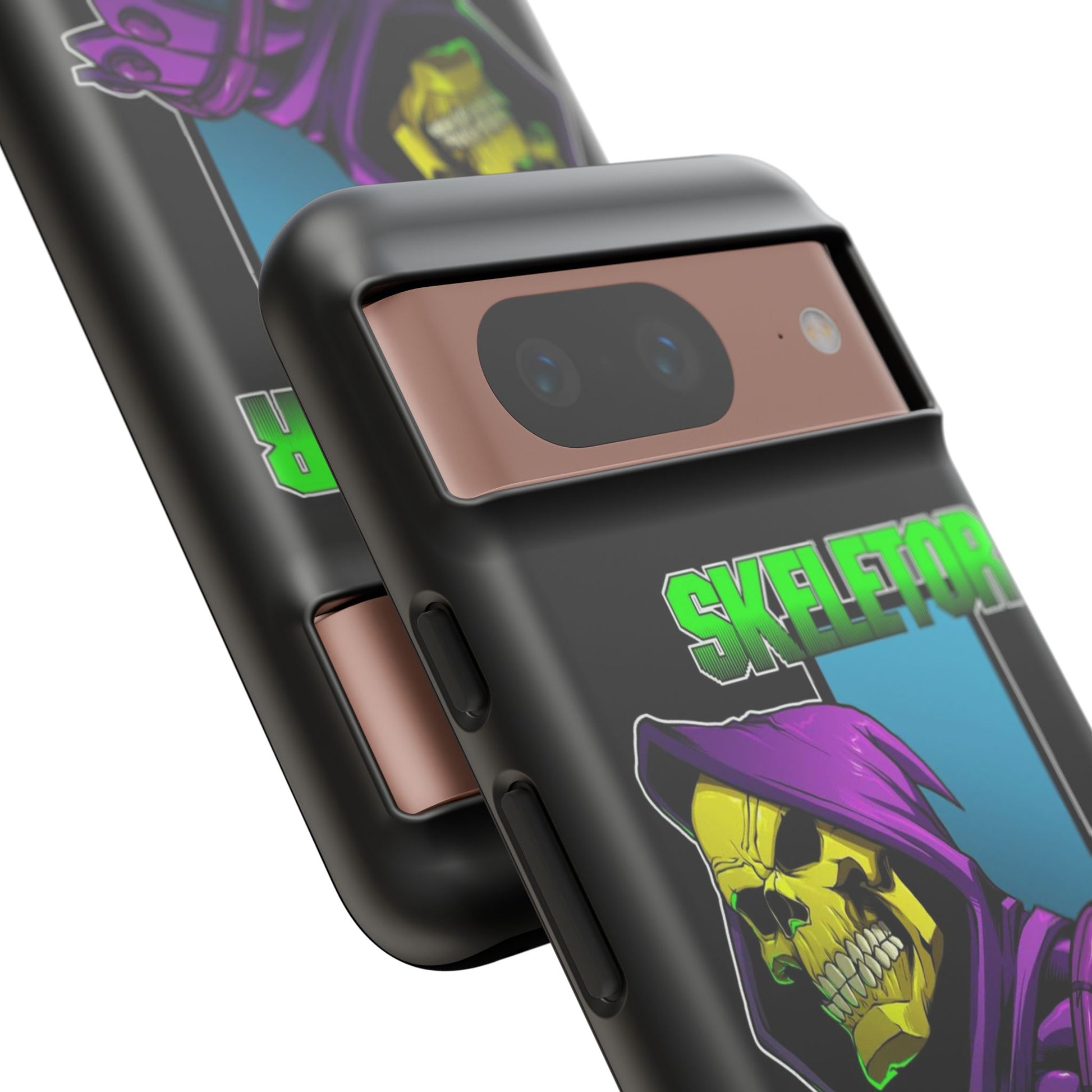 Skeletor Tough Cases for iPhones, Samsung, and Pixel