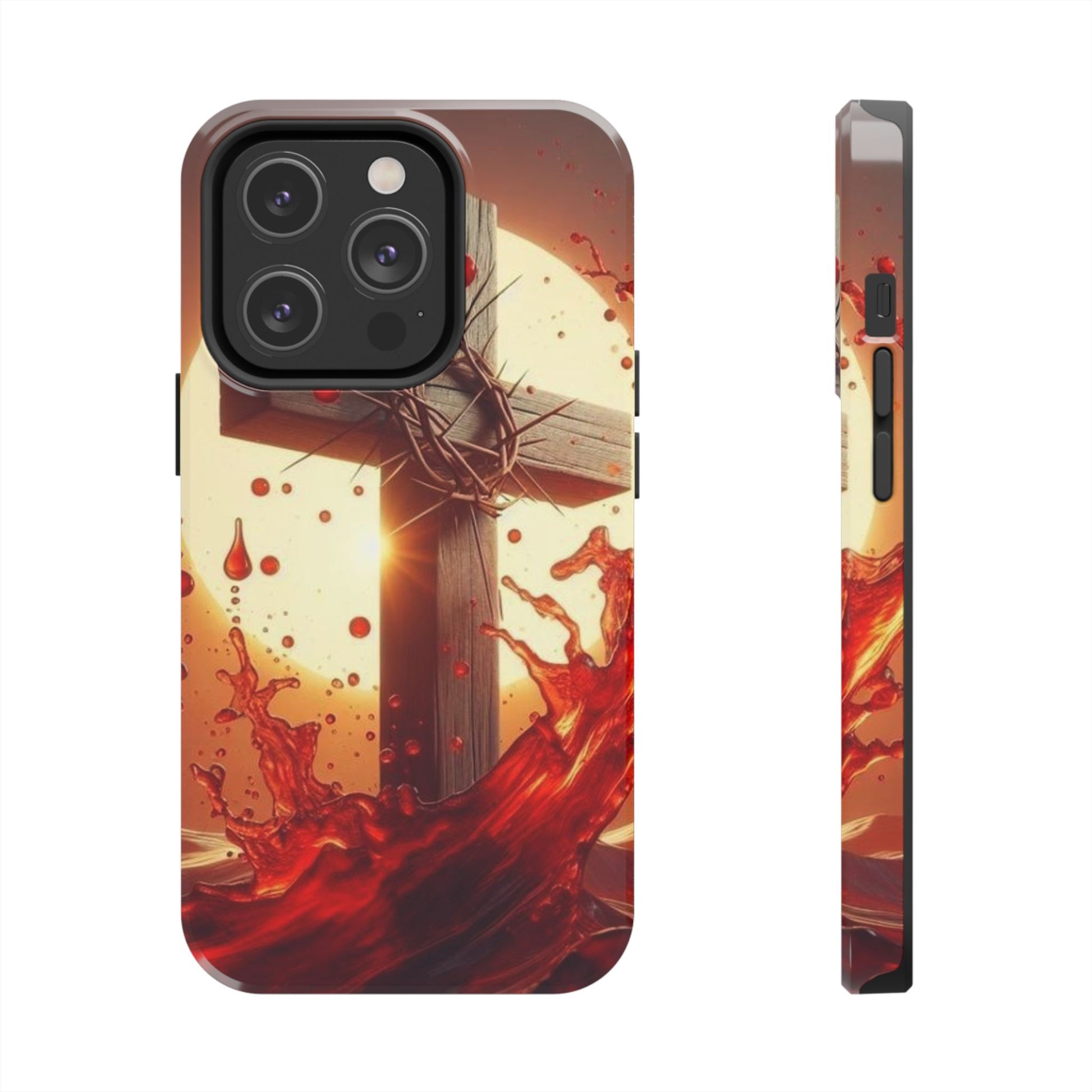 Blood of Christ Christian Theme Phone Cases for iPhones & Samsung Phones