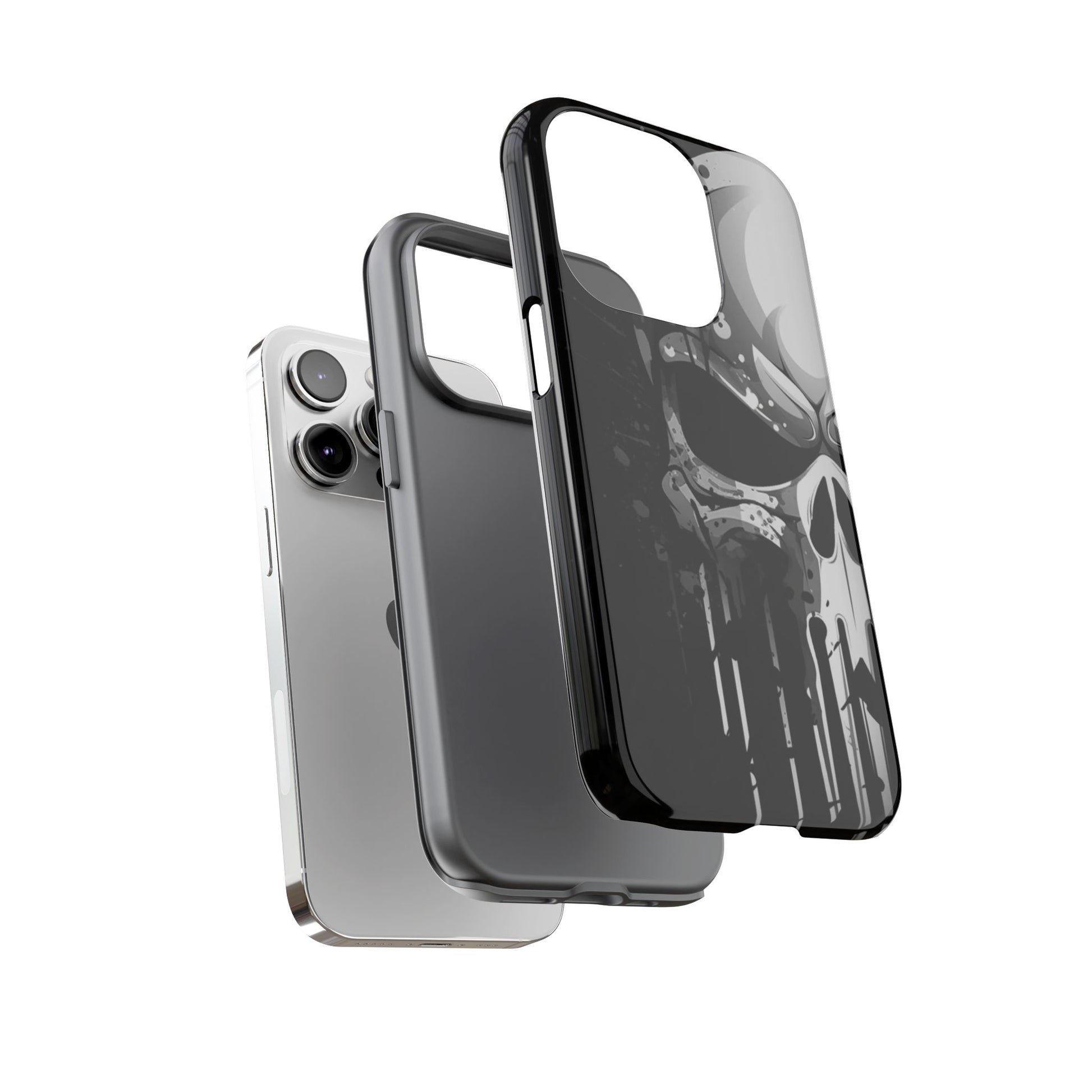 Punisher Skull Tough Cases for iPhones, Samsung, and Pixel