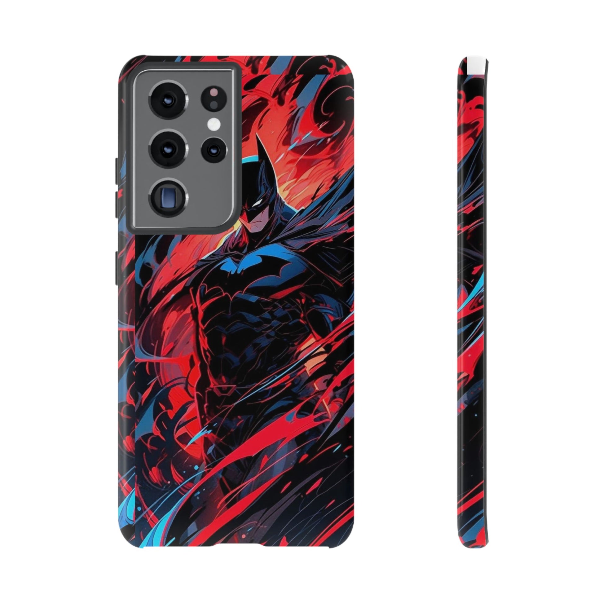 The Dark Knight Batman Art Tough Cases for iPhones, Samsung, and Pixel
