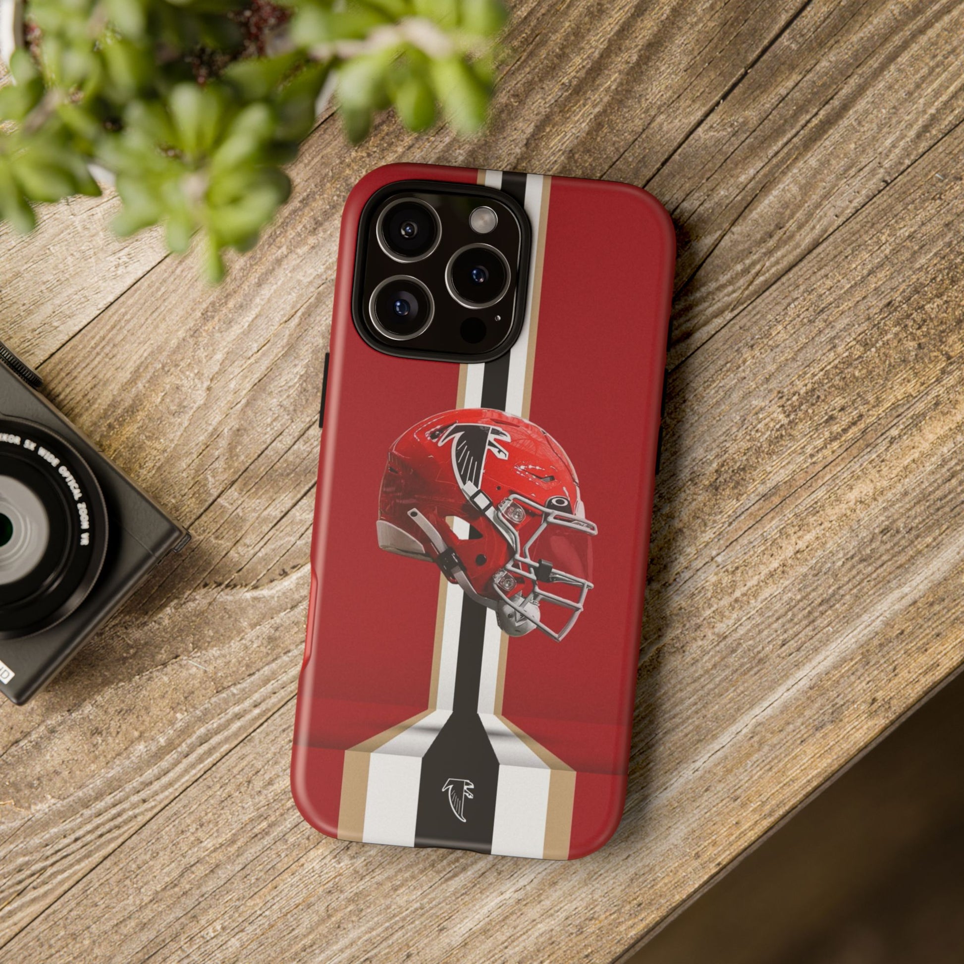 Atlanta Falcons Football Helmet Logo Tough Cases for iPhones, Samsung, and Pixel