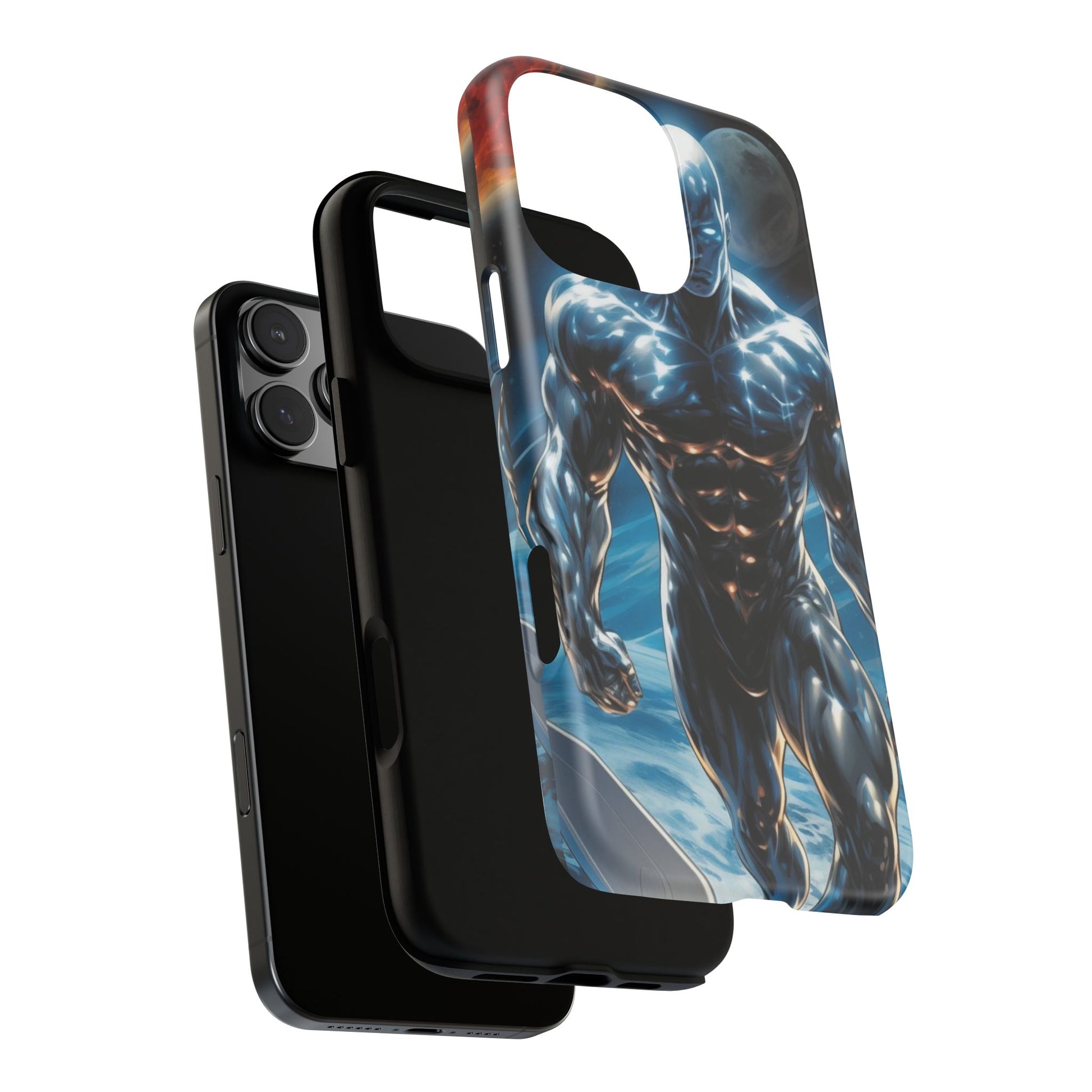 The Silver Surfer Comic Art Phone Case, Tough Cases for iPhones, Samsung, and Pixel