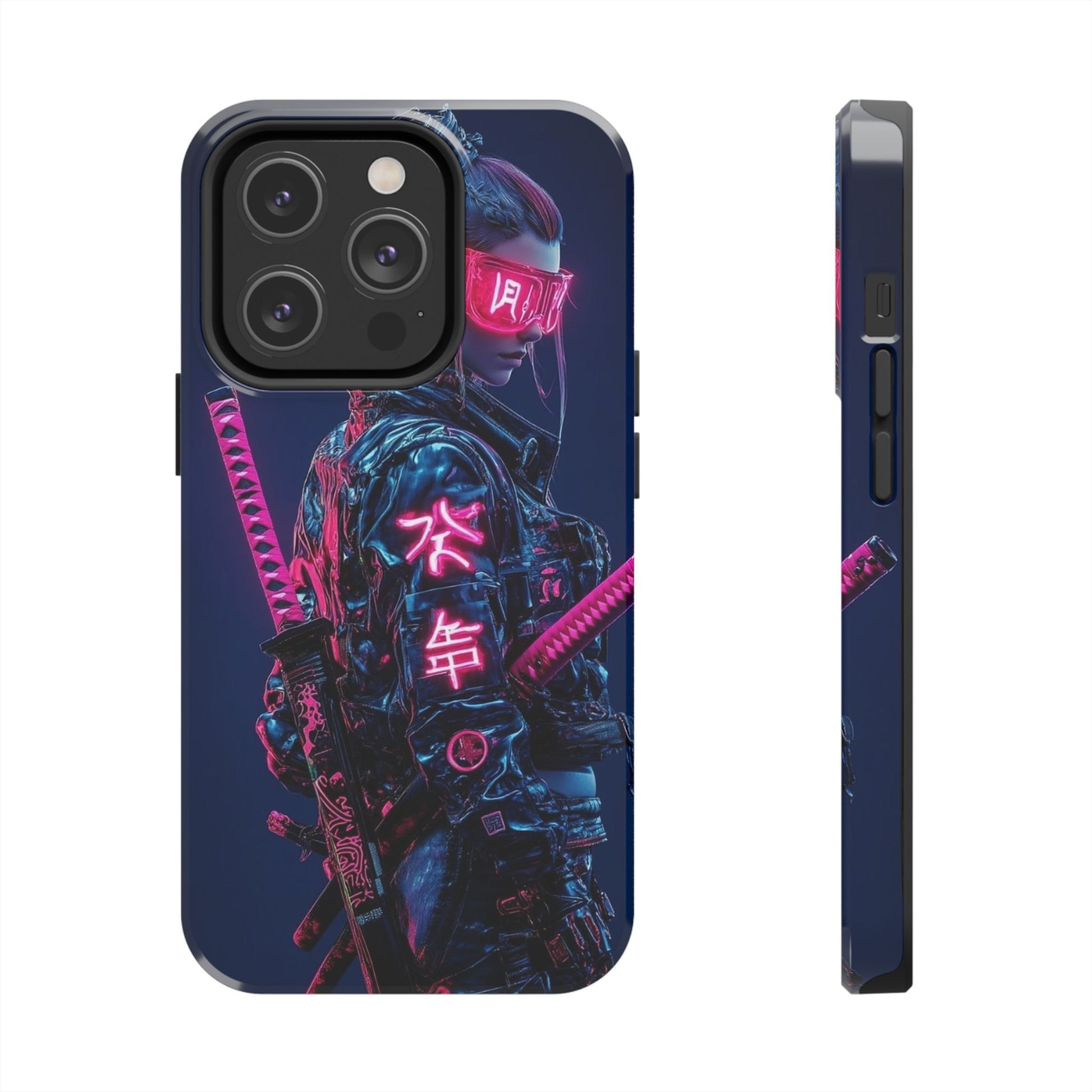Female Cyber Ninja Warrior Phone Cases for Iphones & Samsung Phones