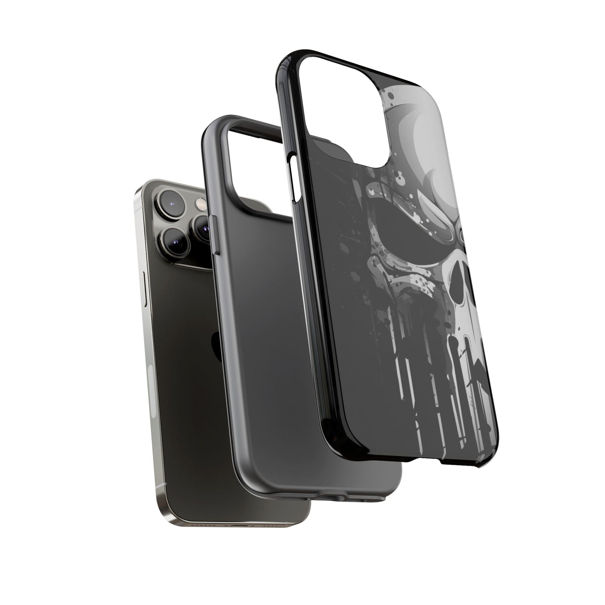 Punisher Skull Tough Cases for iPhones, Samsung, and Pixel