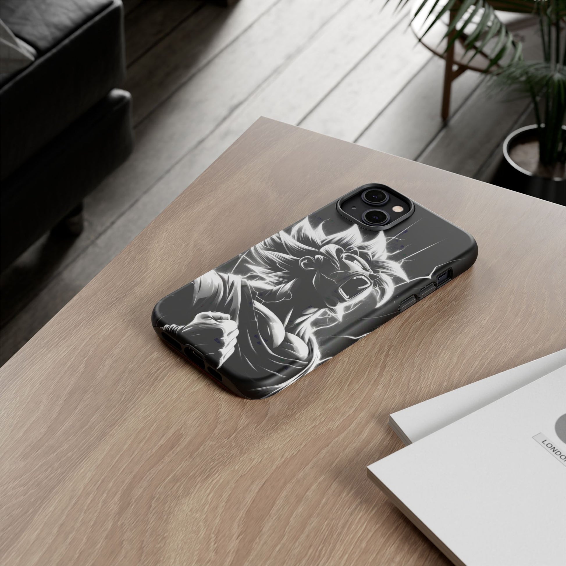 Anime Saiyan Rage Dragon ball Z Tough Cases for iPhones, Samsung, and Pixel