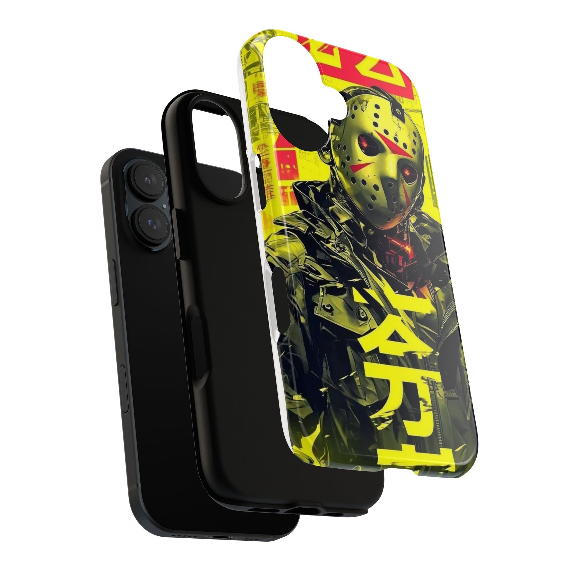 Cyberpunk X Jason Voorhees Tough Cases for iPhones, Samsung, and Pixel