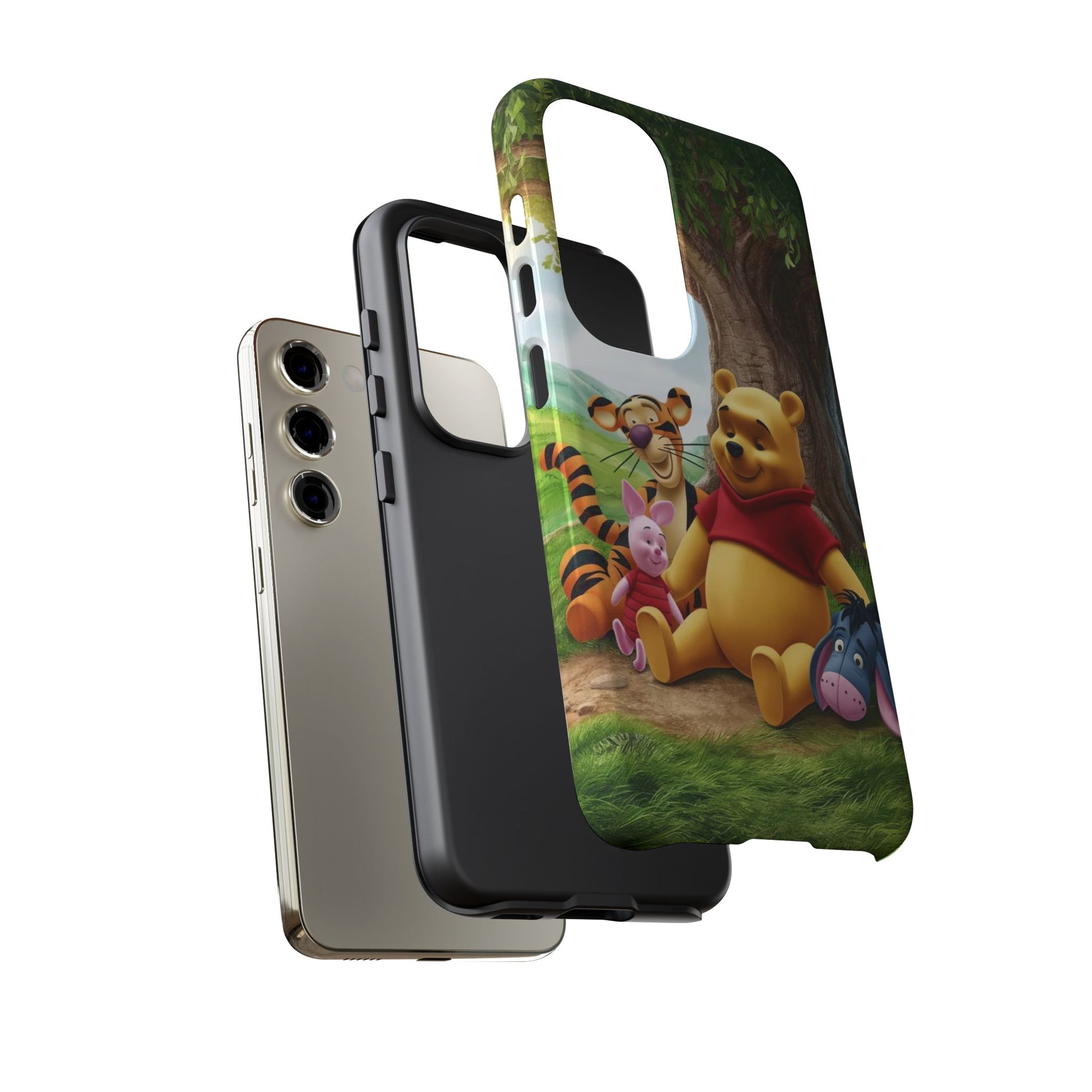 Cute Pooh Bear Phone Case, Tough Cases, Disney Phone for iPhones, Samsung, and Pixel
