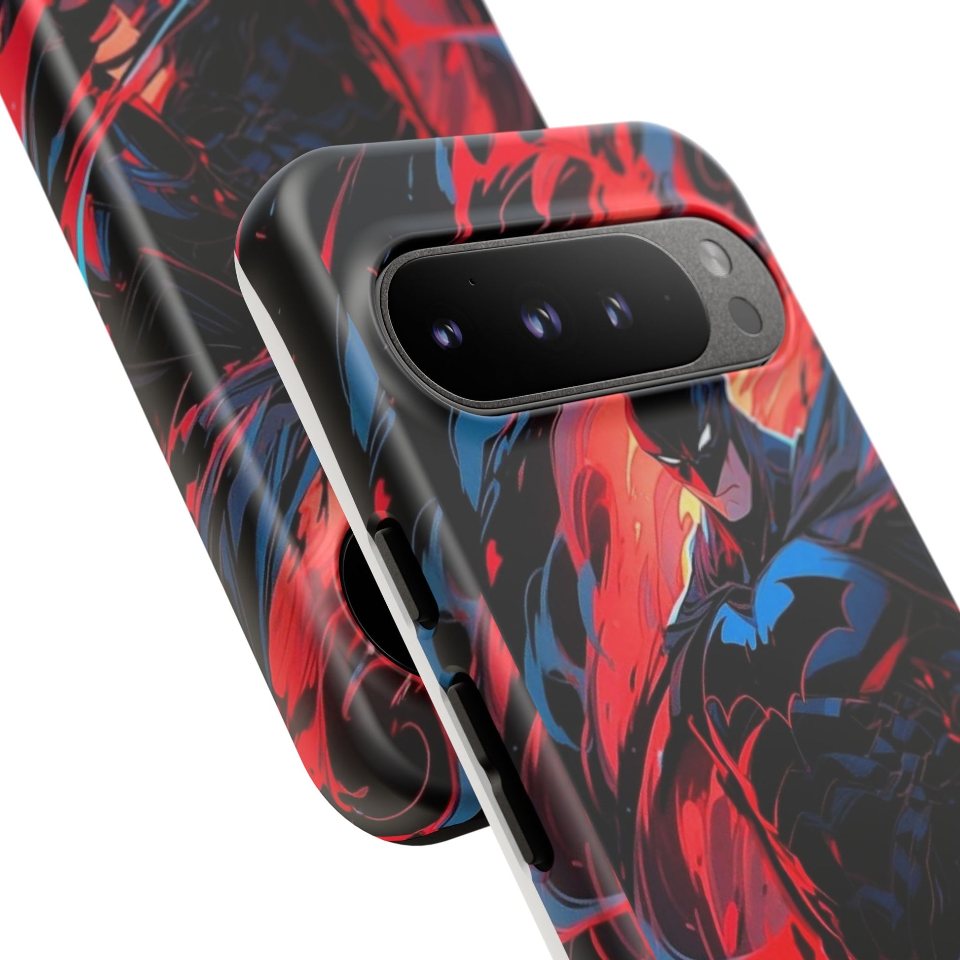 The Dark Knight Batman Art Tough Cases for iPhones, Samsung, and Pixel