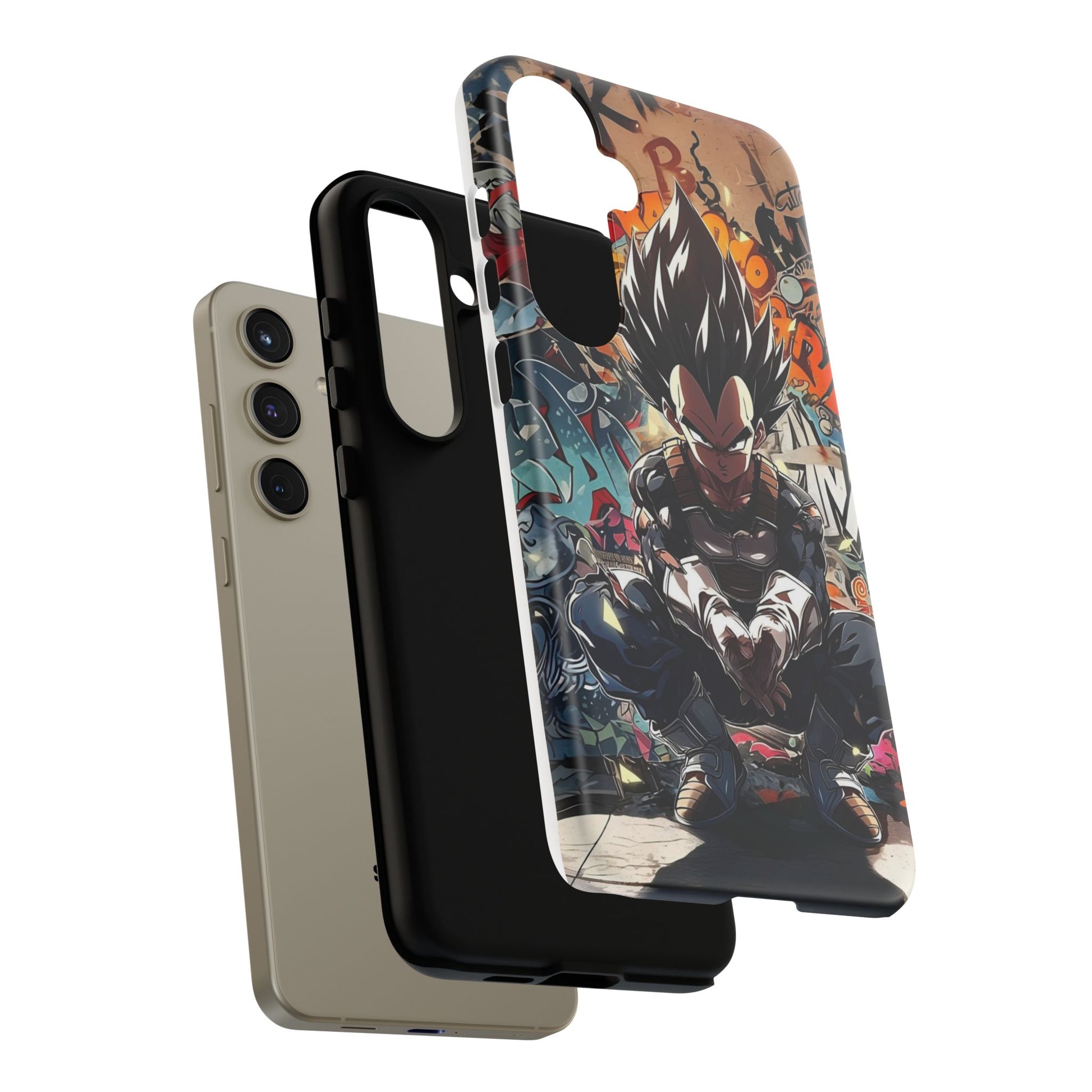 Anime Vegeta Dragon ball Z Tough Cases for iPhones, Samsung, and Pixel