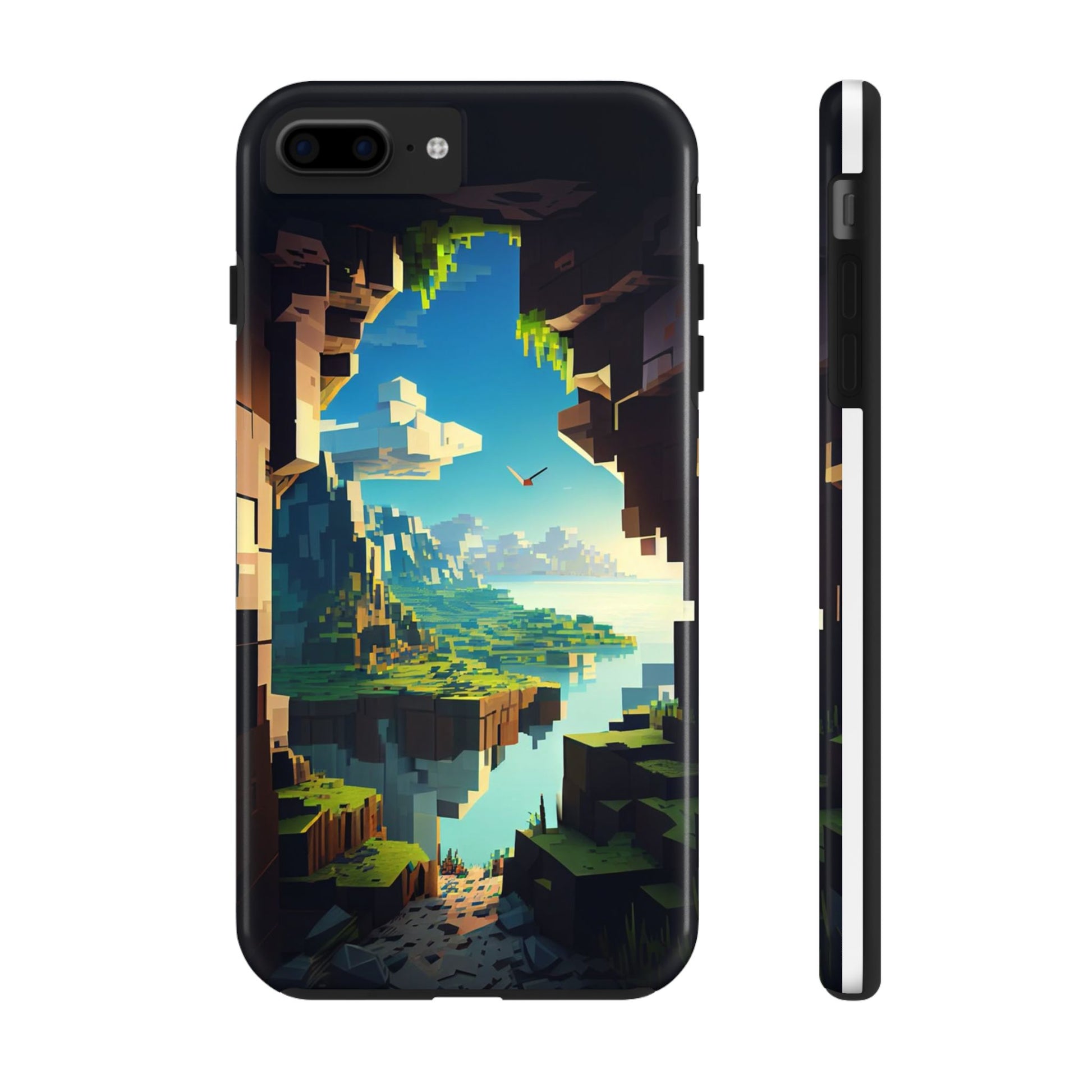World of Minecraft Tough Phone Cases for Iphones & Samsung Phones Durable