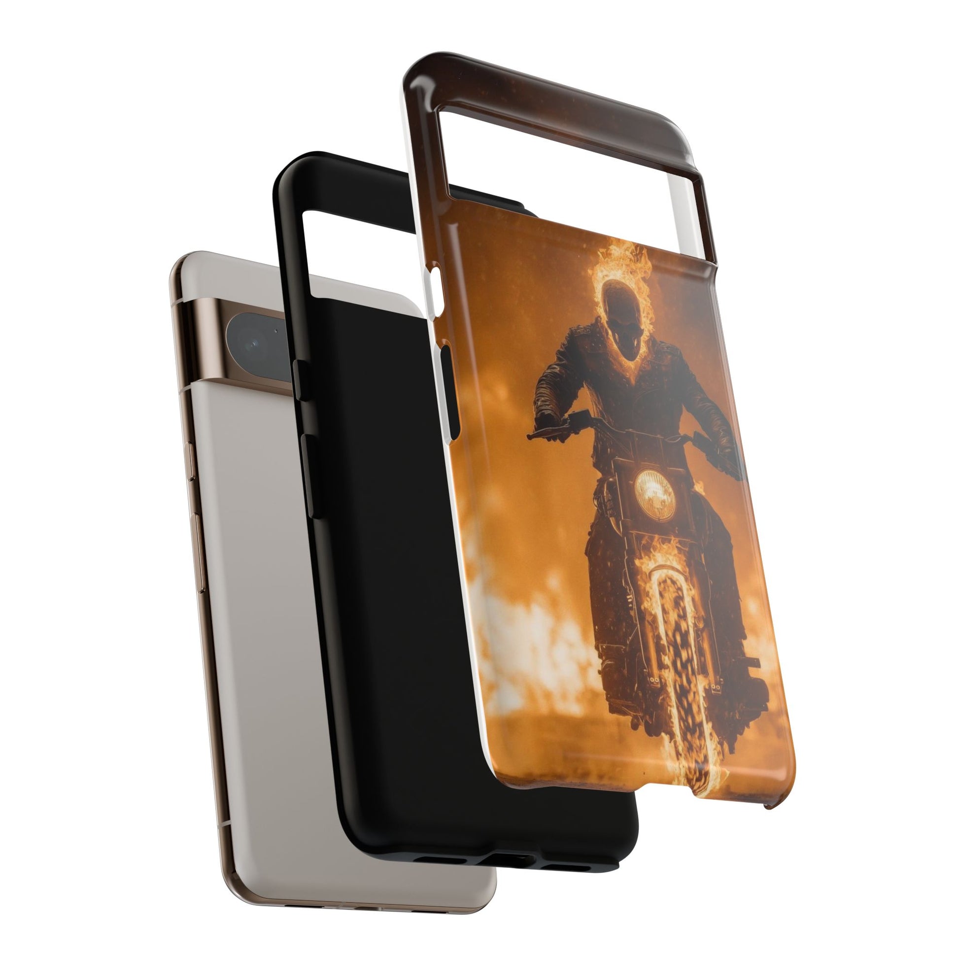 Marvel's Ghostrider Tough Cases for iPhones, Samsung, and Pixel
